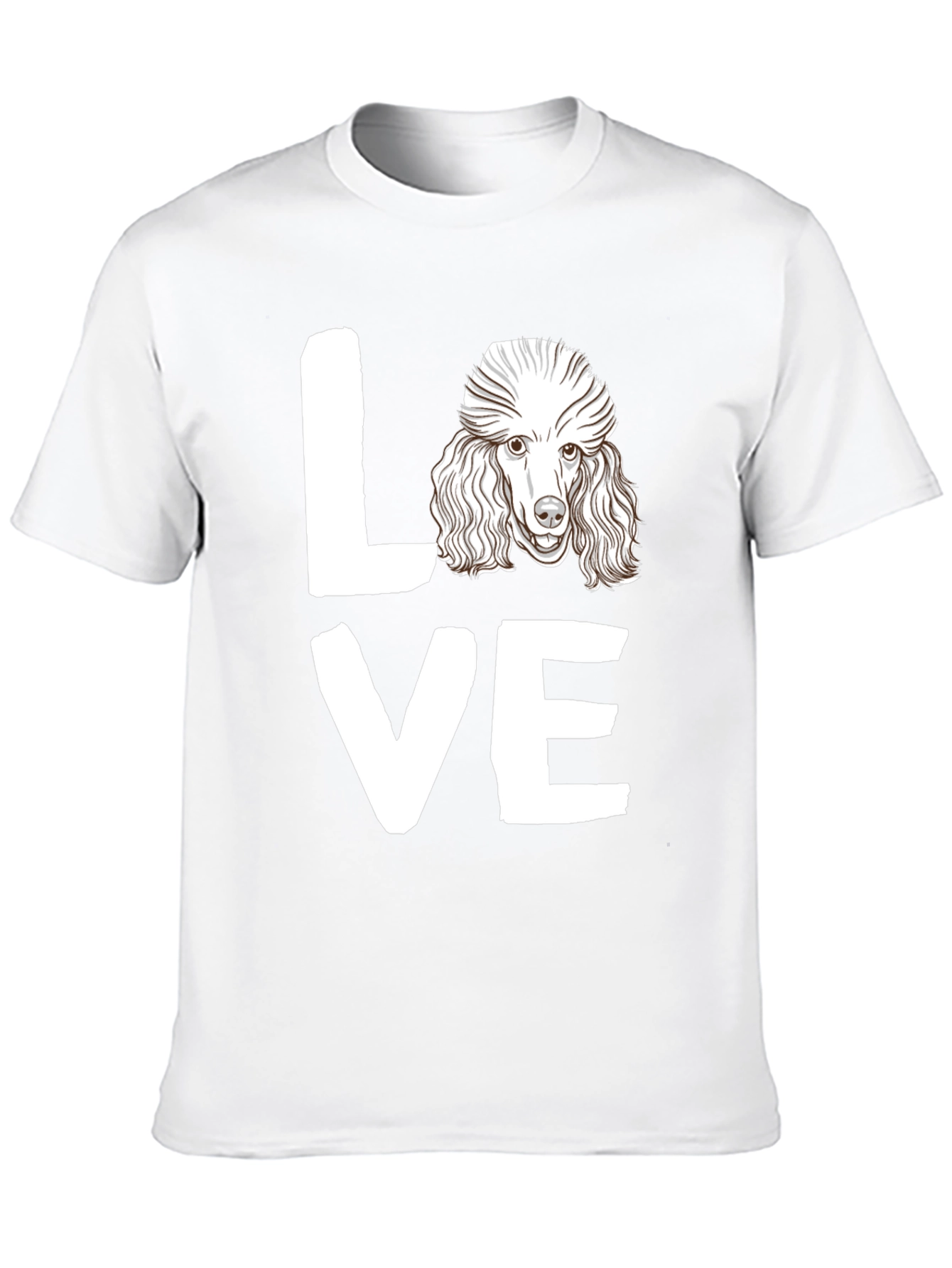 Poodle Love Graphic Tee - Mens Black T-Shirt