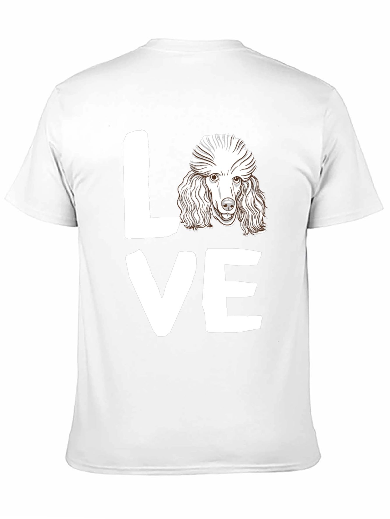 Poodle Love Graphic Tee - Mens Black T-Shirt