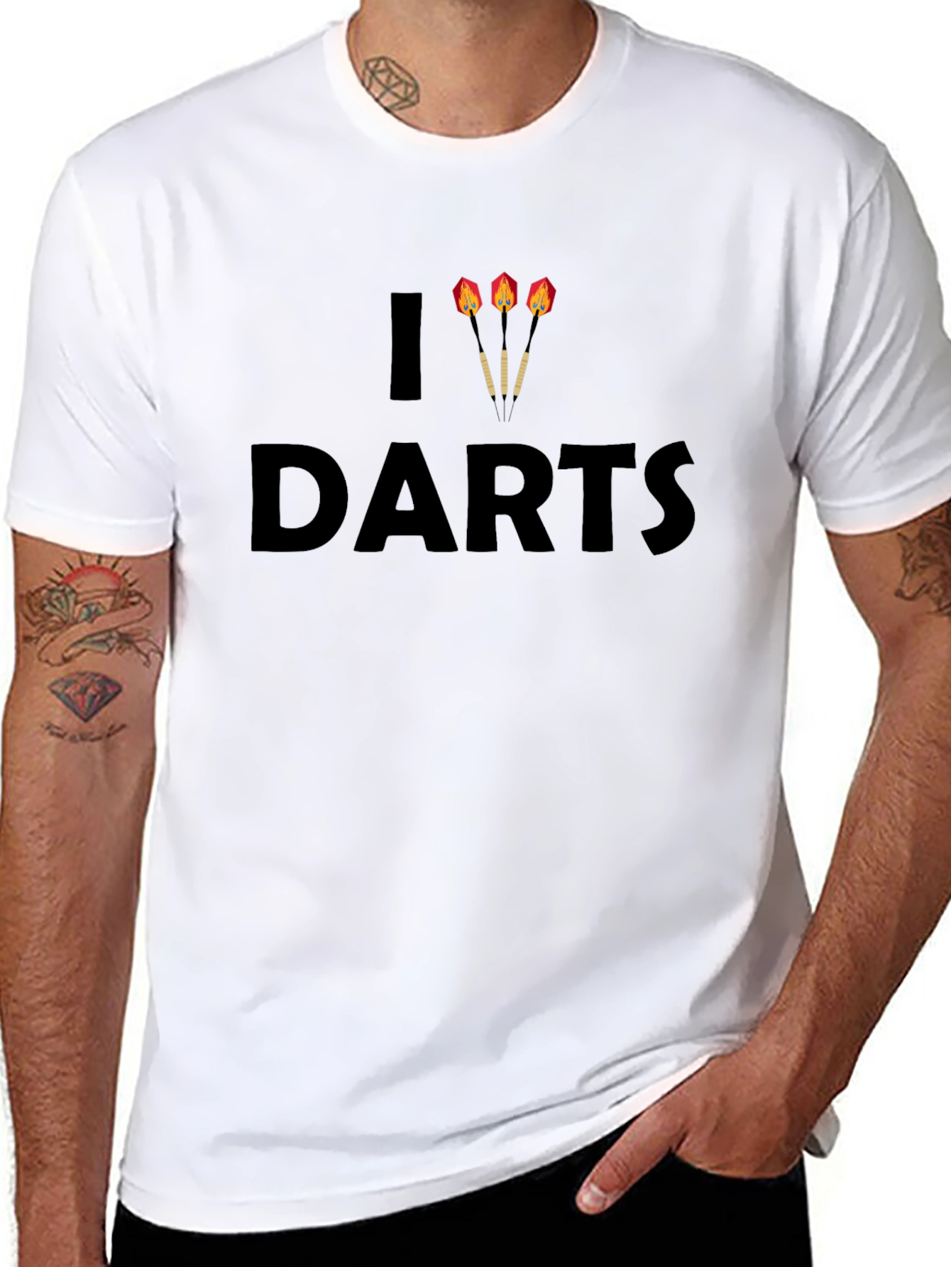 I Love Darts Graphic Tee