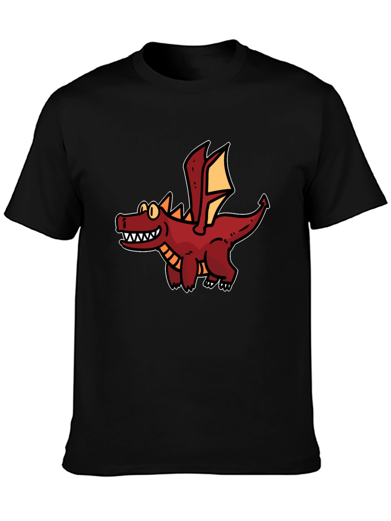 Cartoon Dragon Graphic Tee - Unique Fun Style