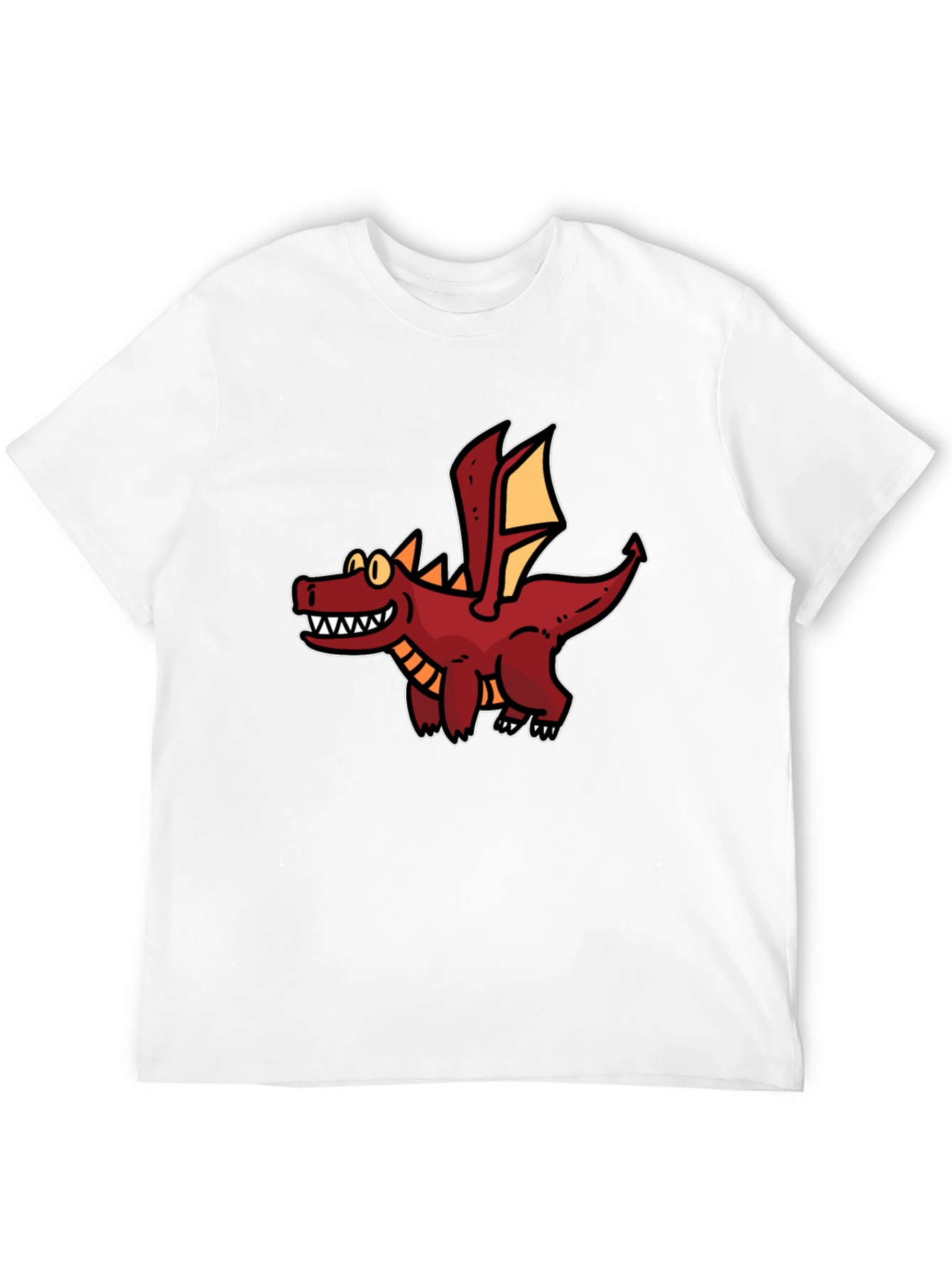 Cartoon Dragon Graphic Tee - Unique Fun Style