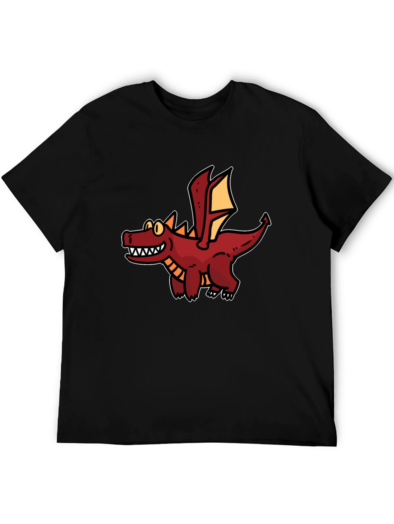 Cartoon Dragon Graphic Tee - Unique Fun Style