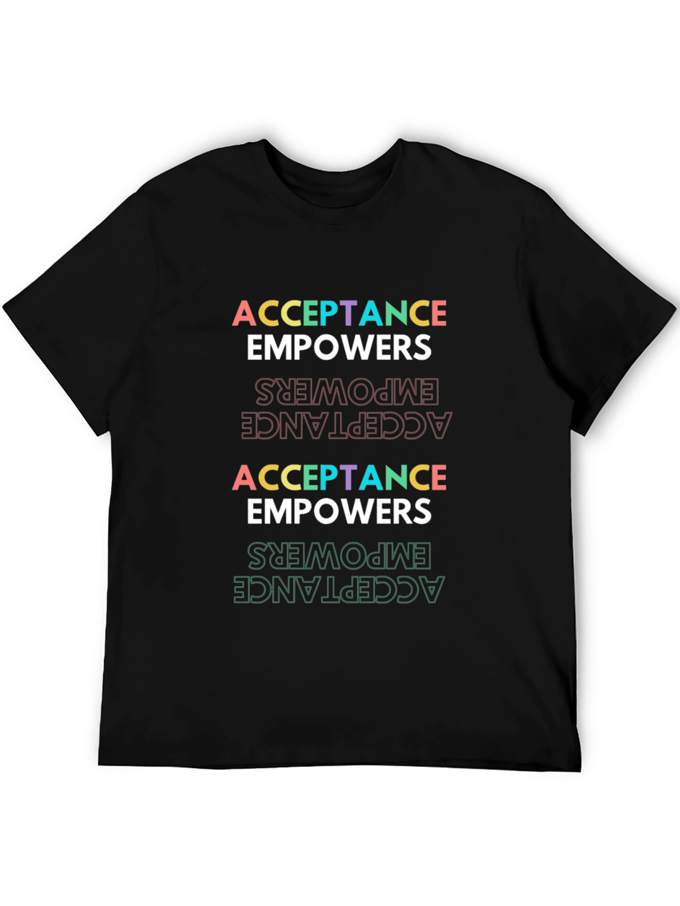 Acceptance Empowers Graphic Tee - Black