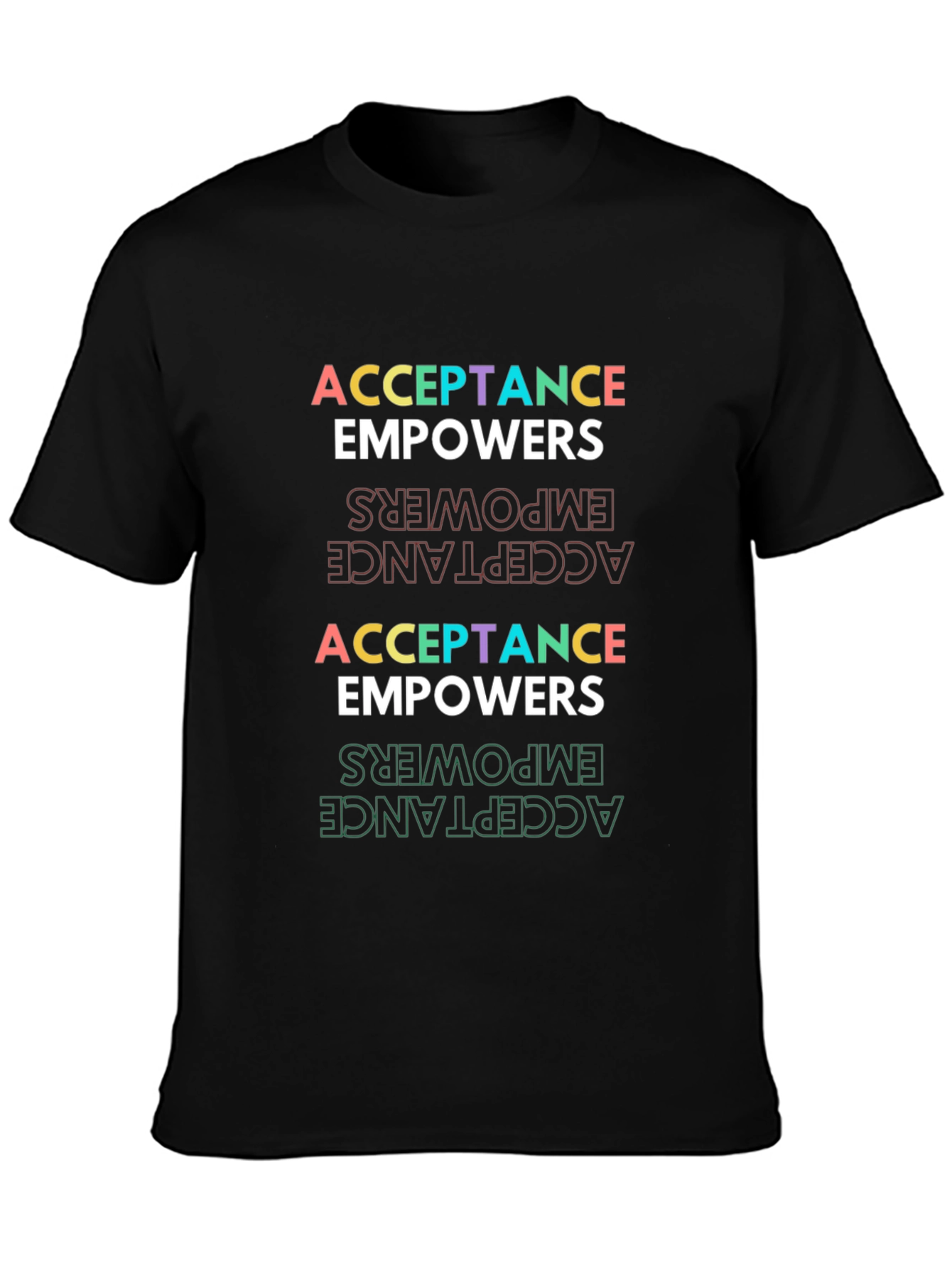 Acceptance Empowers Graphic Tee - Black