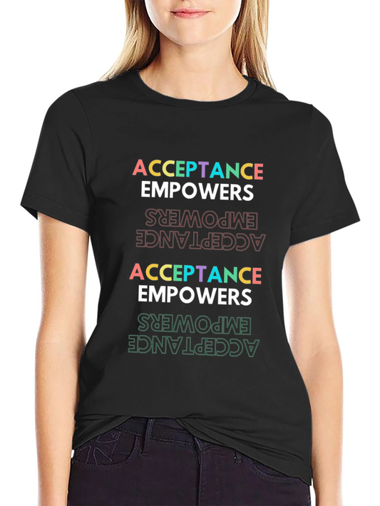 Acceptance Empowers Graphic Tee - Black