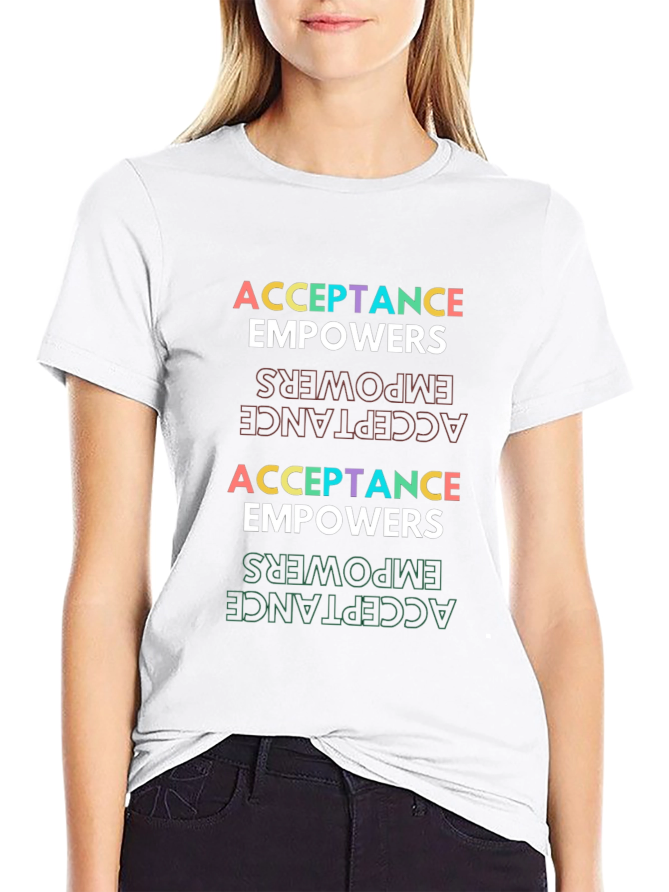 Acceptance Empowers Graphic Tee - Black