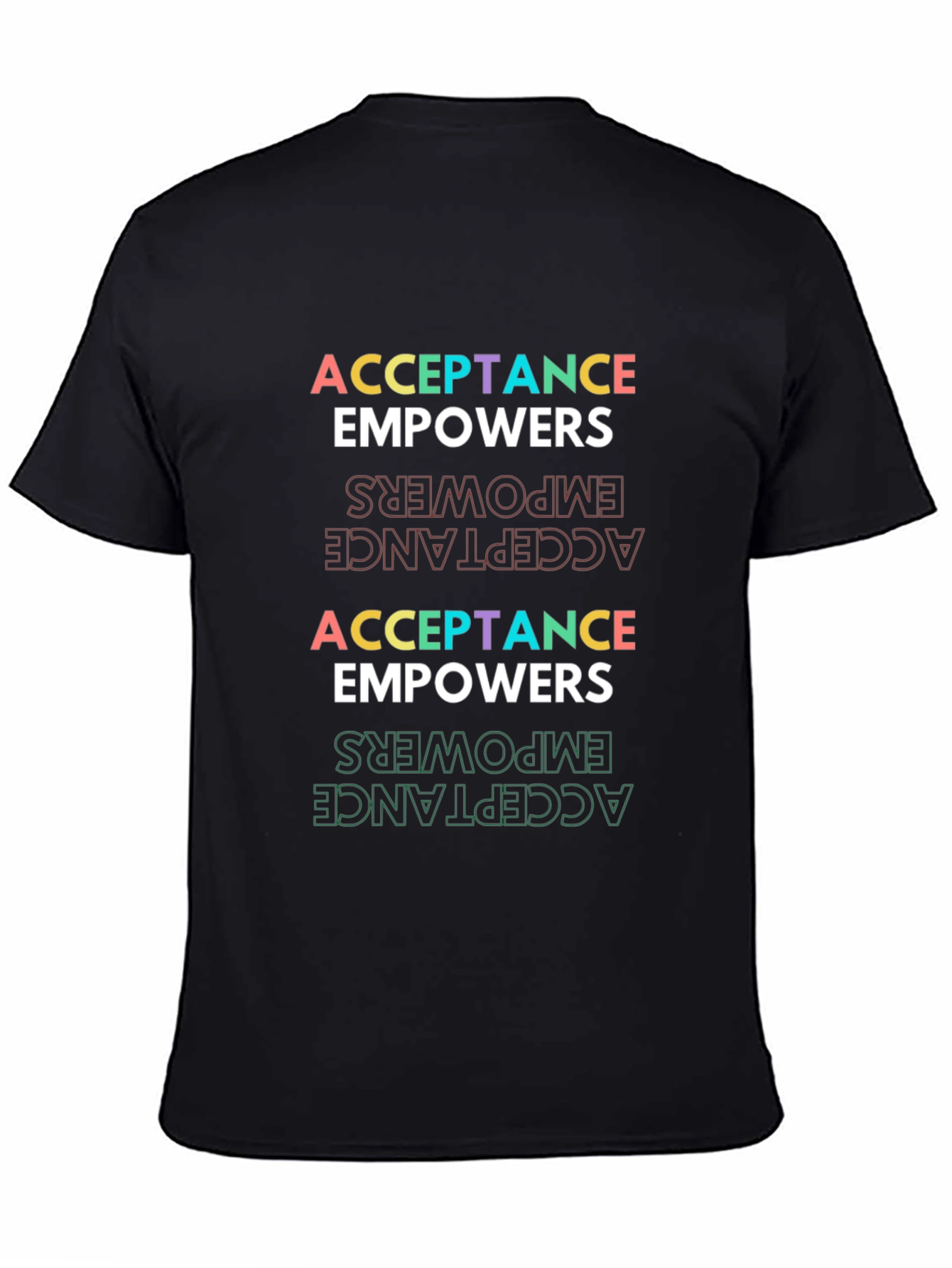 Acceptance Empowers Graphic Tee - Black