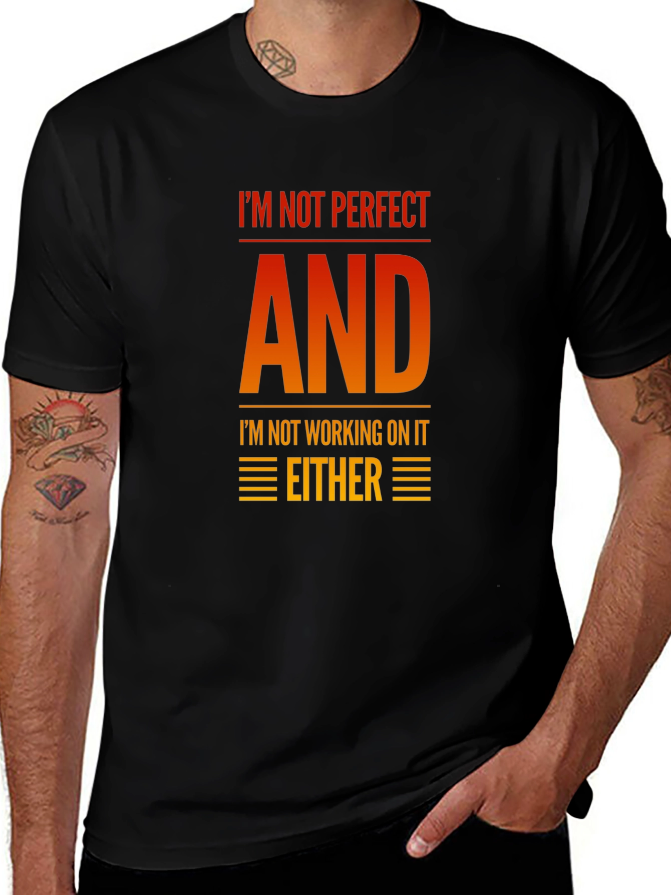 Funny Graphic T-Shirt - Im Not Perfect