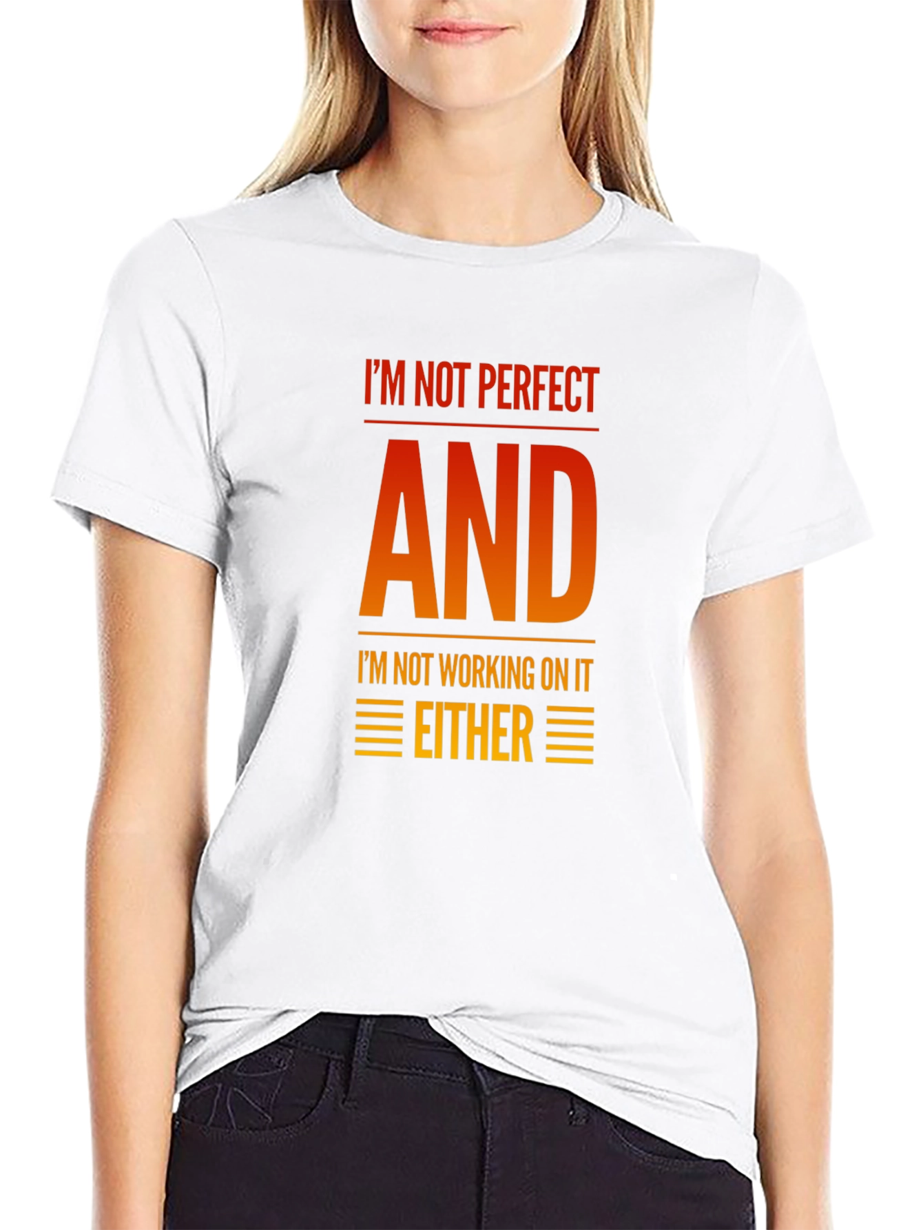 Funny Graphic T-Shirt - Im Not Perfect