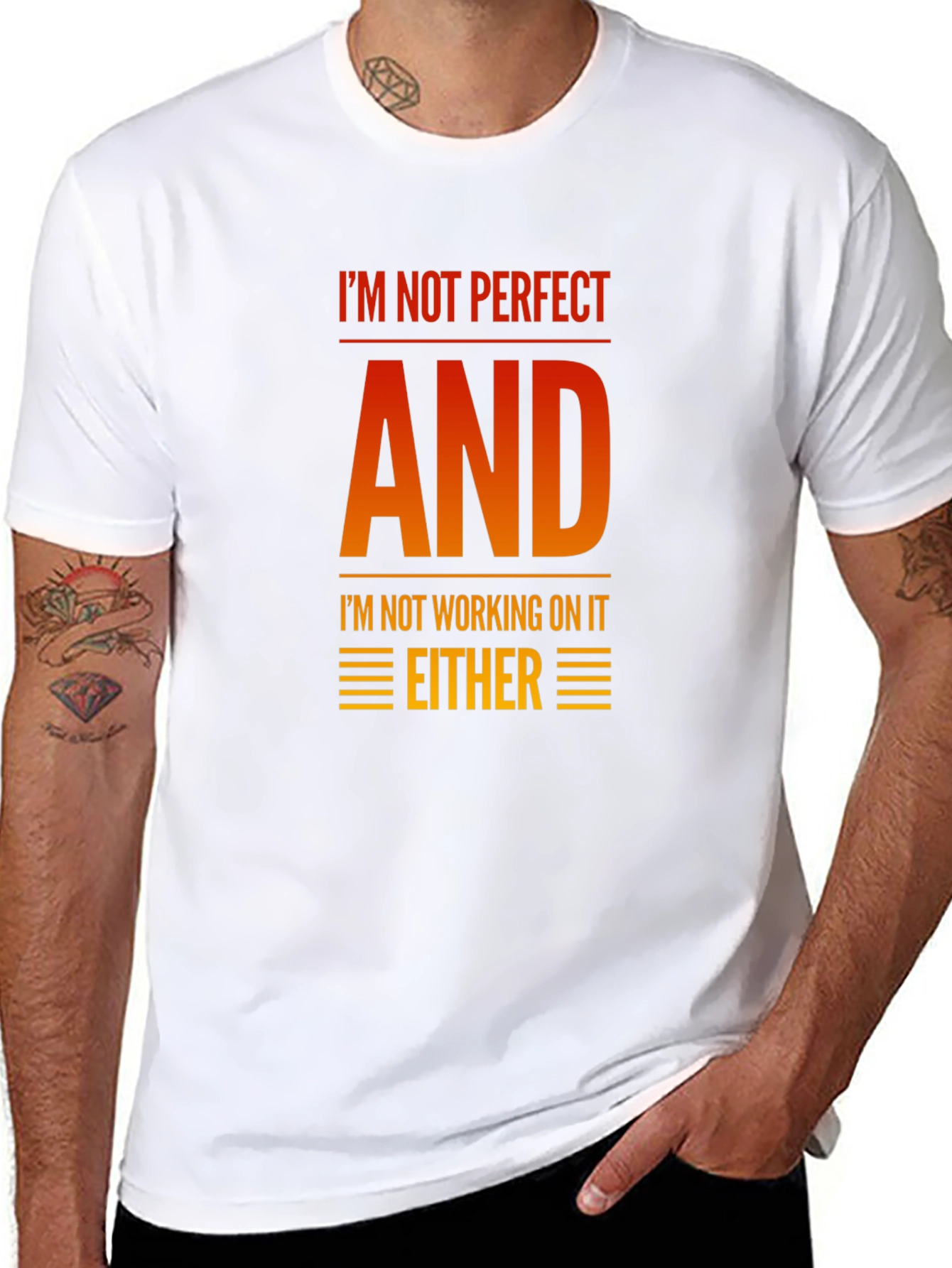 Funny Graphic T-Shirt - Im Not Perfect