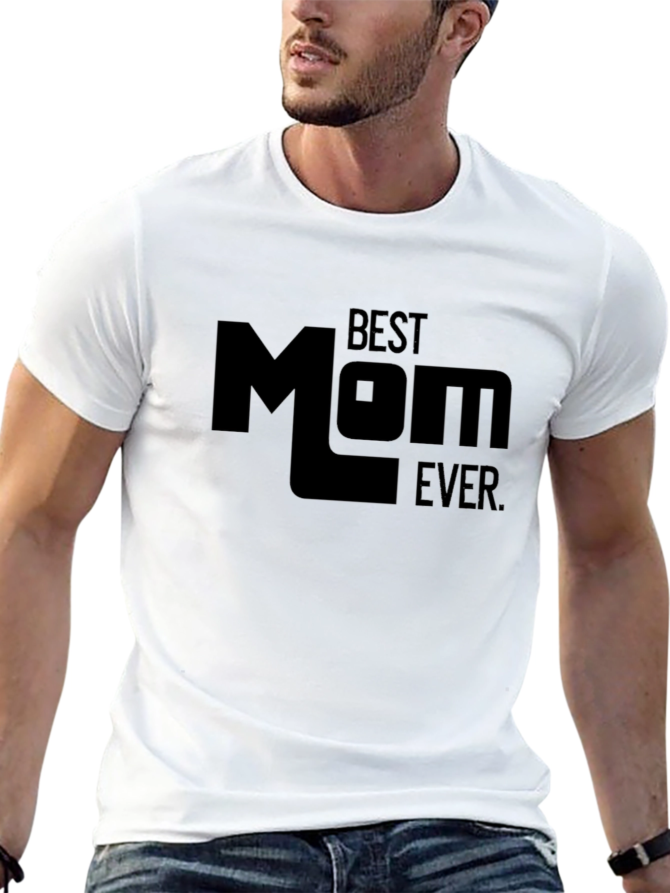Best Mom Ever Black Graphic Tee Shirt