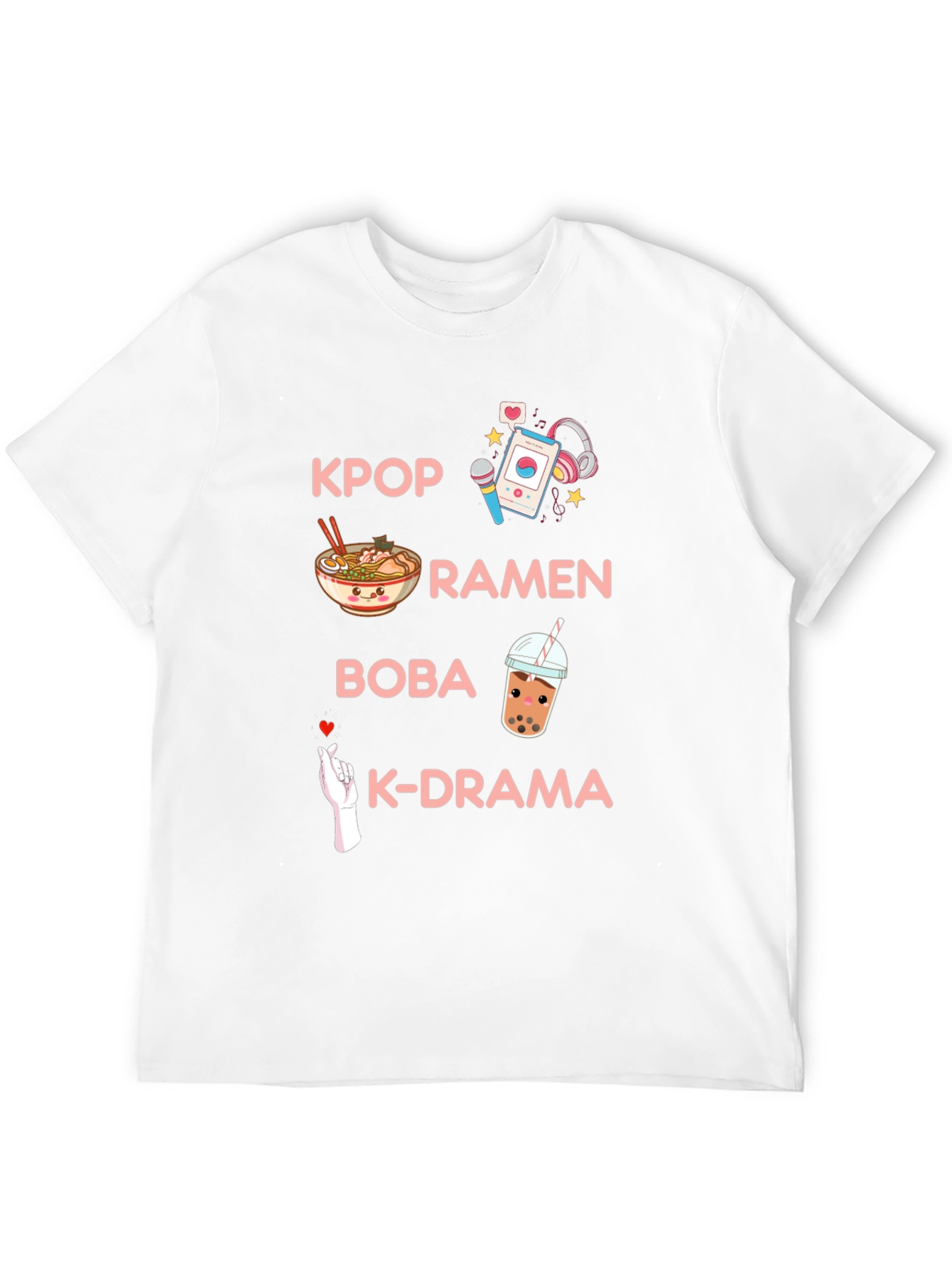 K-Pop Ramen Bubble Tea Graphic Tee