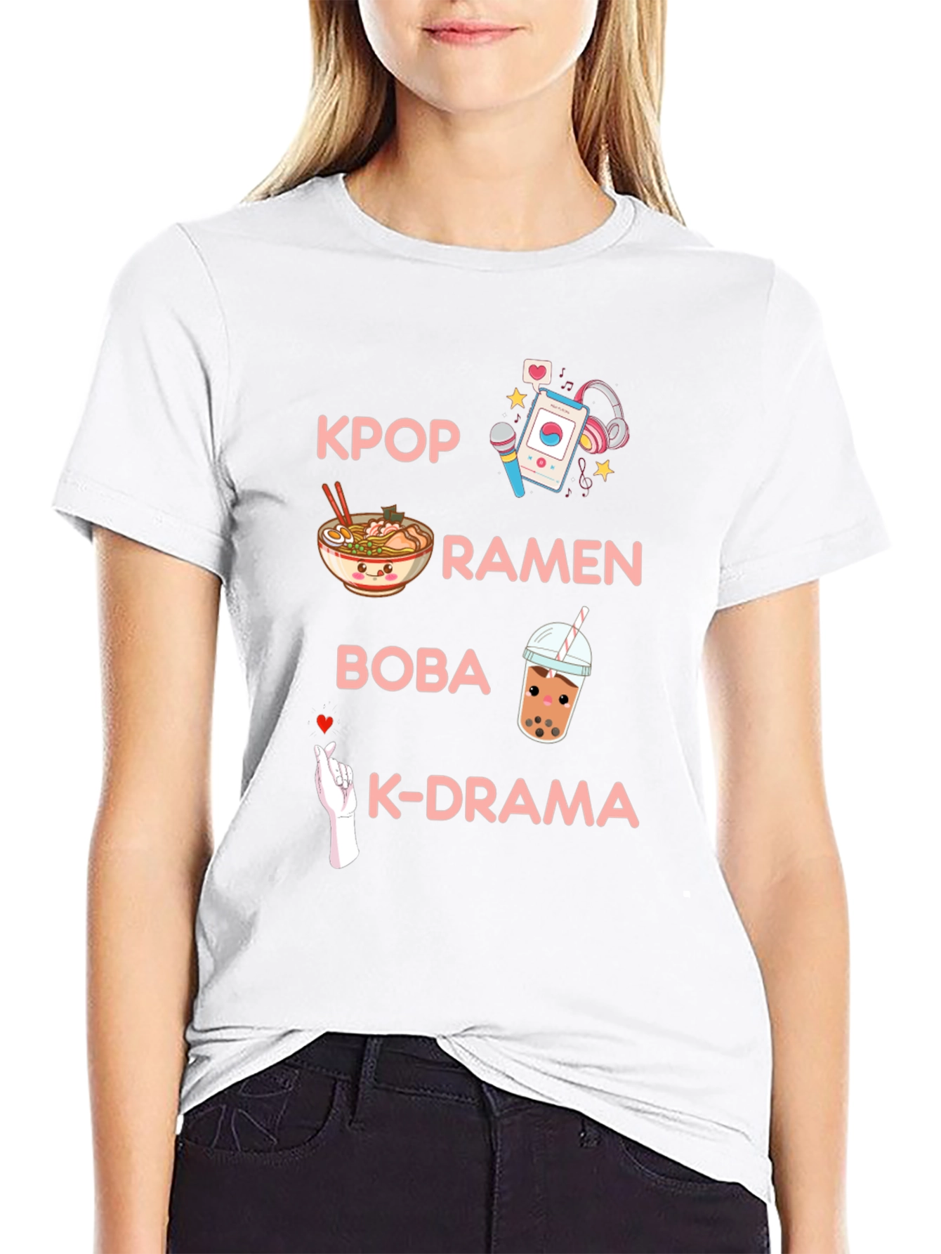 K-Pop Ramen Bubble Tea Graphic Tee