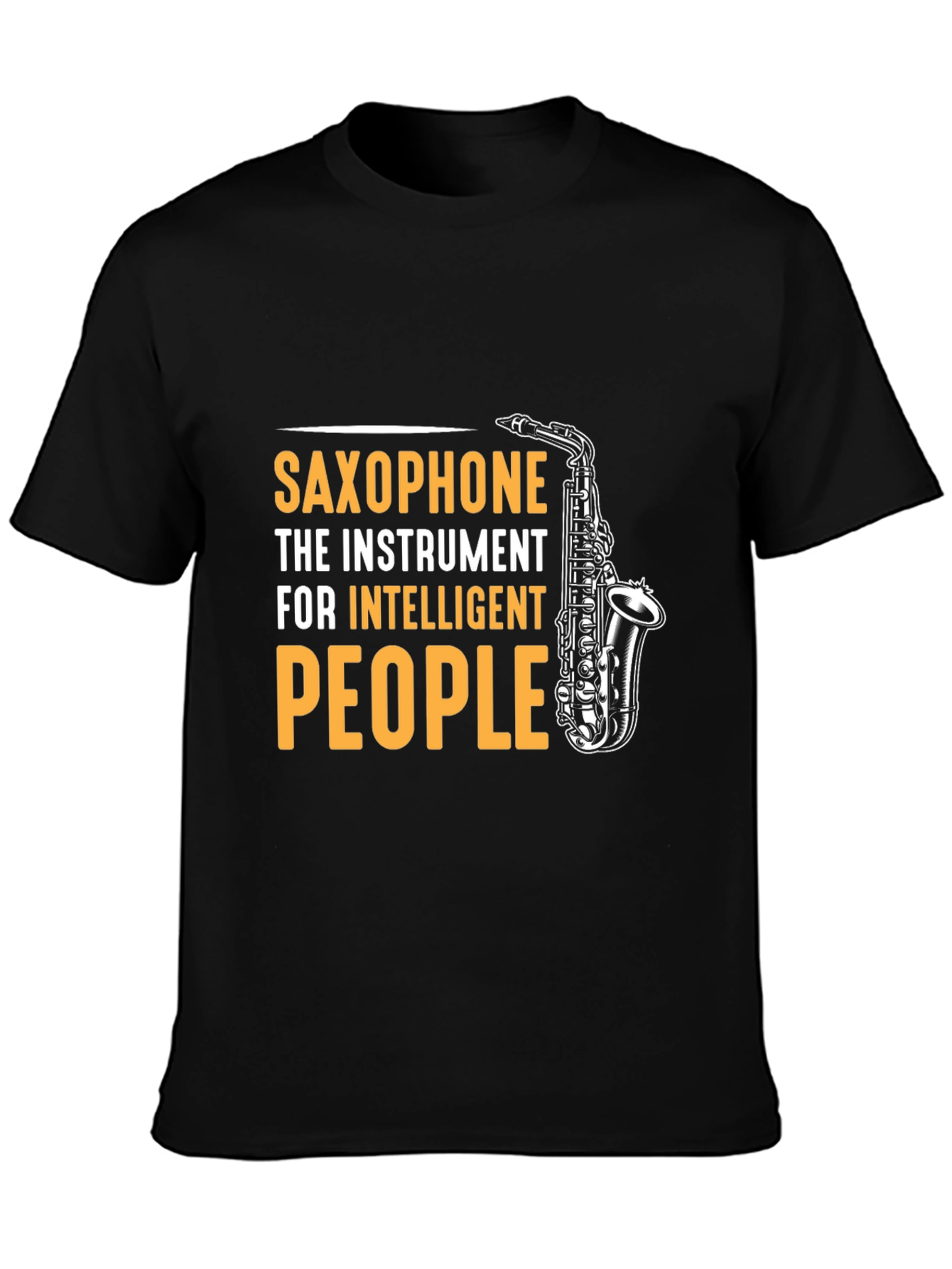Intelligent People Saxophone Graphic T-Shirt