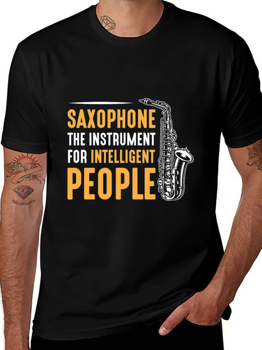 Intelligent People Saxophone Graphic T-Shirt