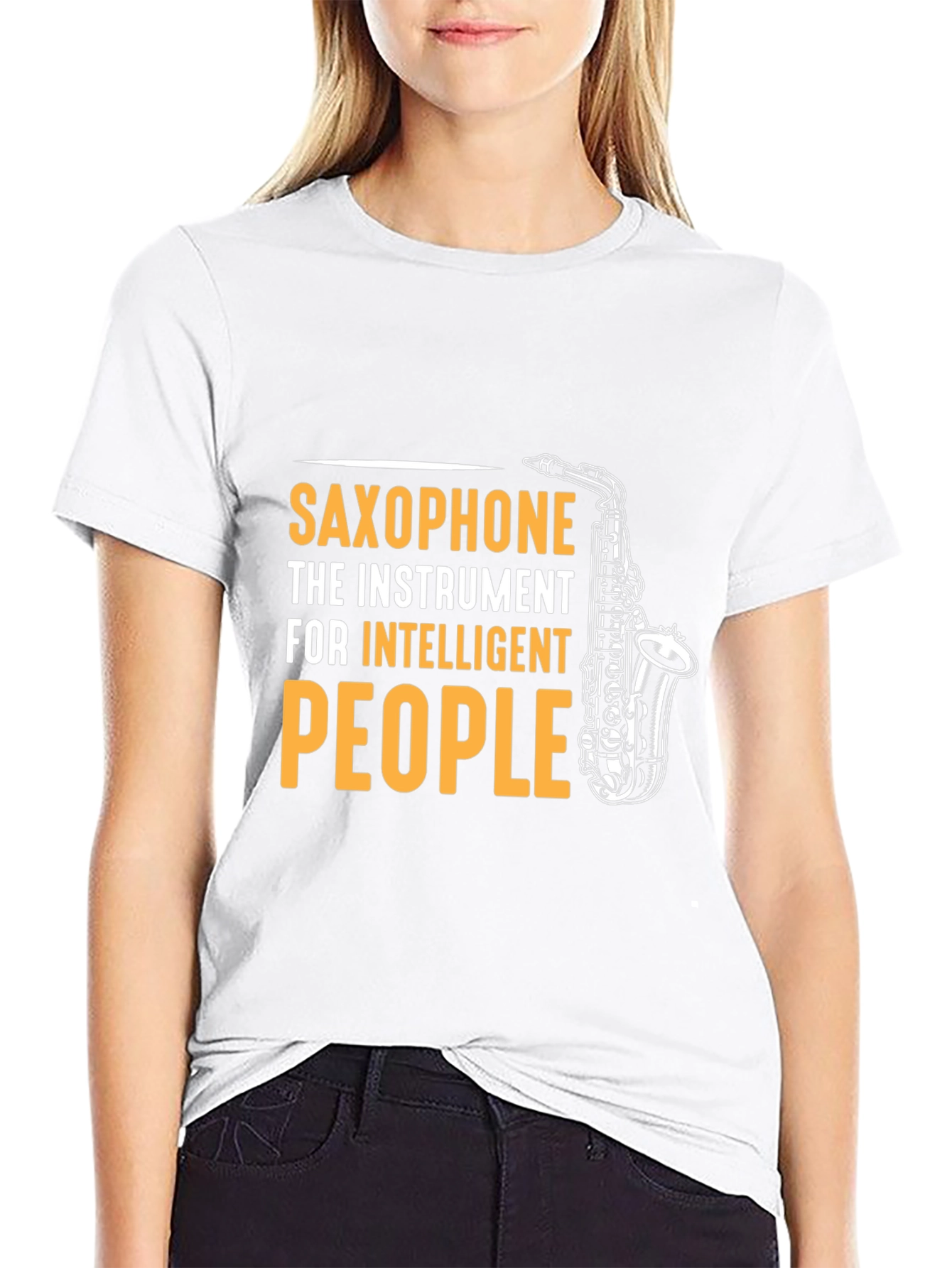 Intelligent People Saxophone Graphic T-Shirt