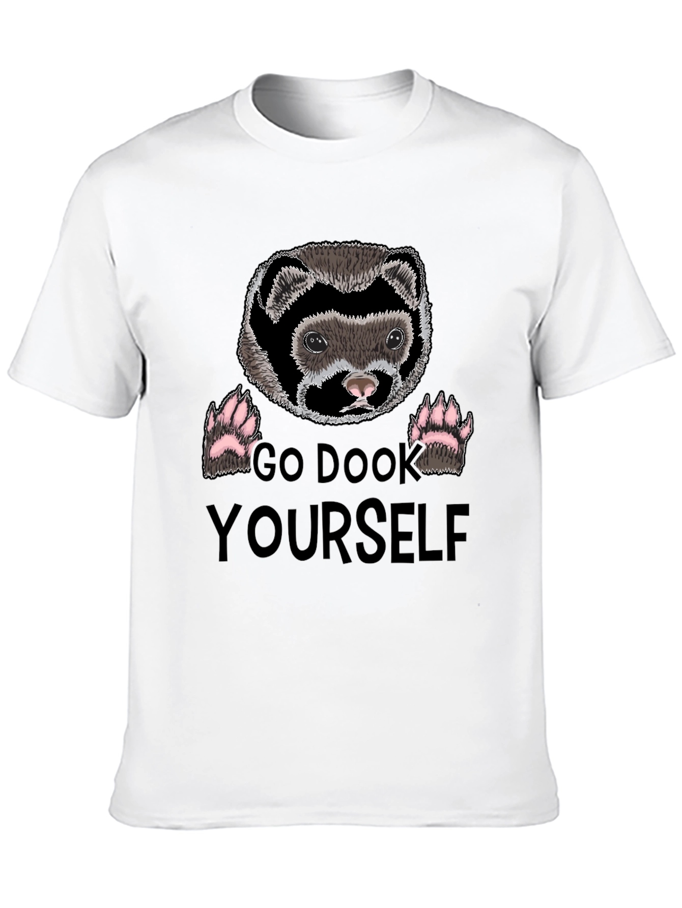 Go Dook Yourself Ferret Graphic T-Shirt