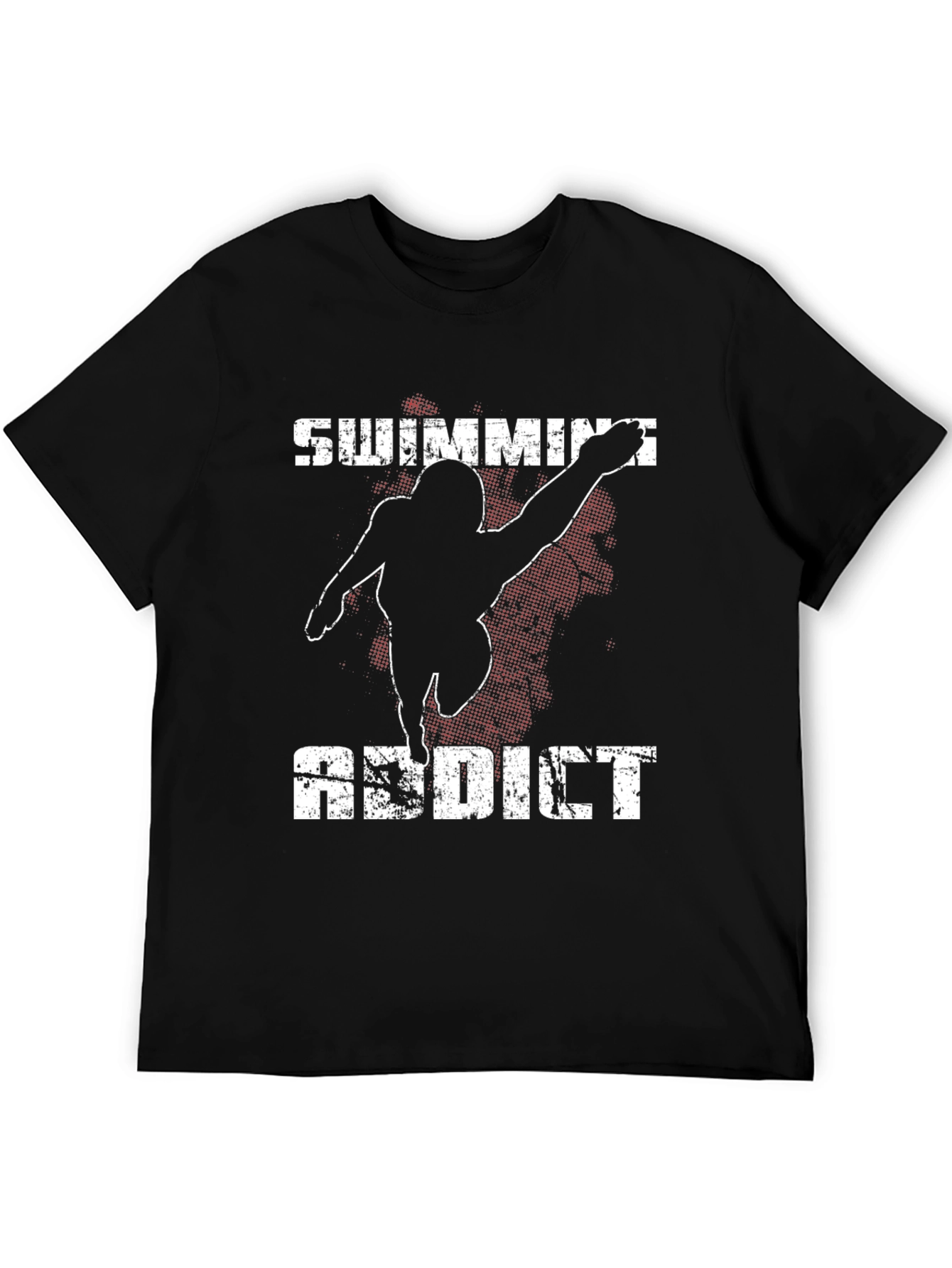 Swimming Addict Black T-Shirt