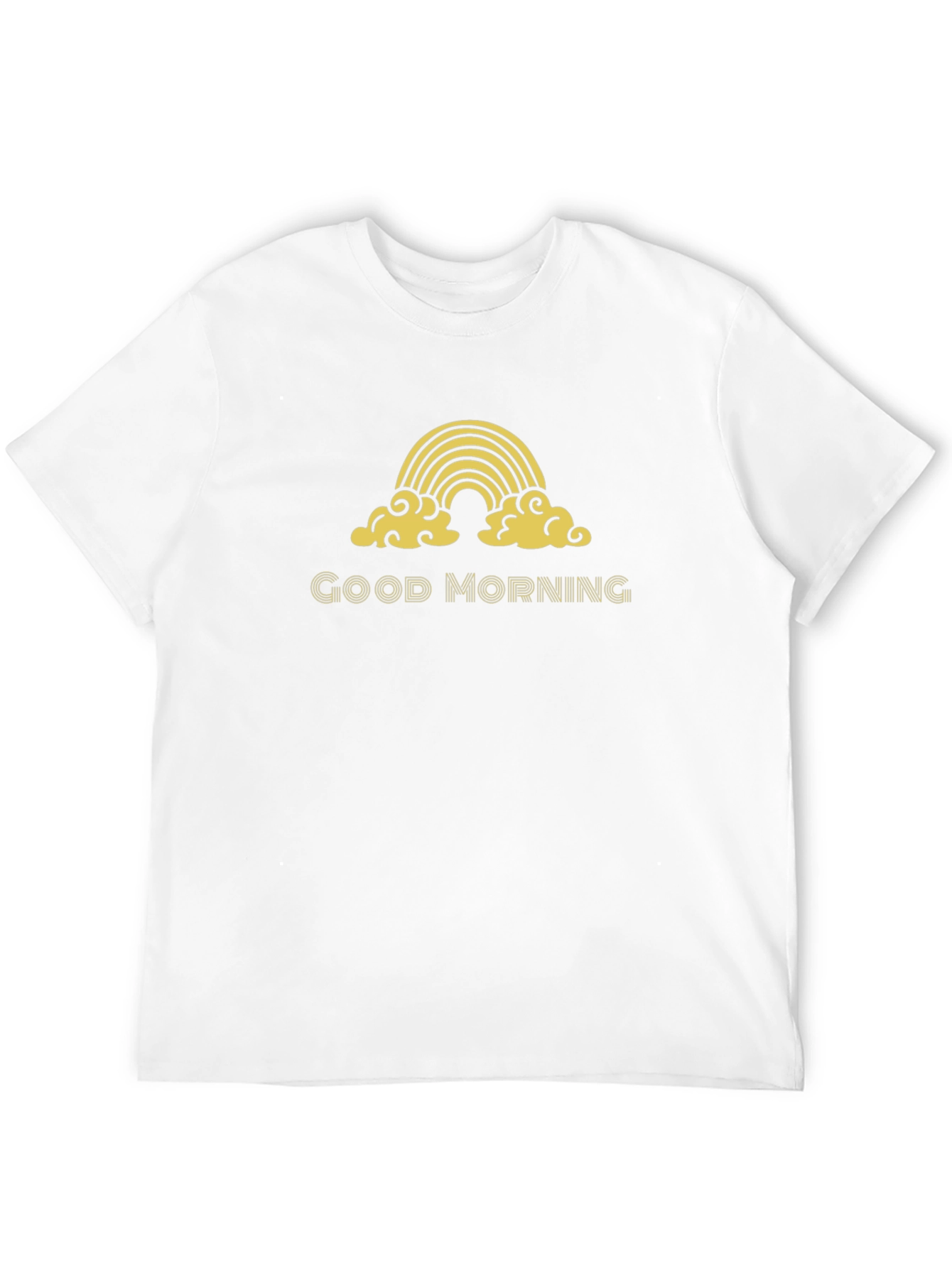 Good Morning Rainbow Graphic Tee - Black