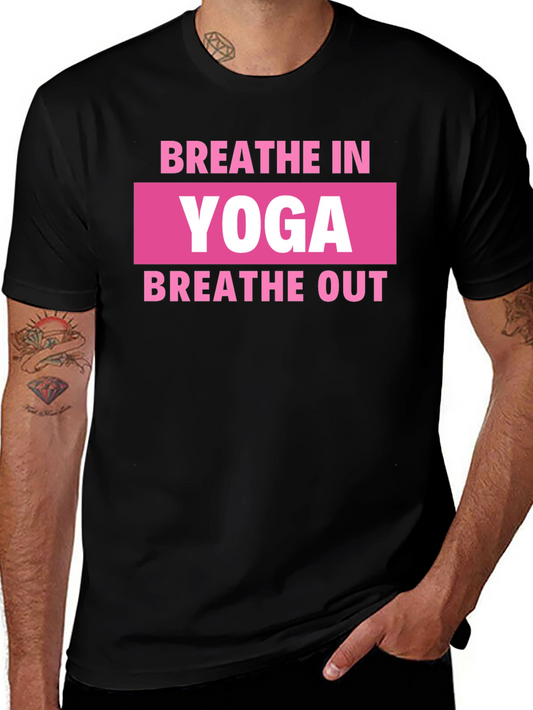 Yoga Breathe In Breathe Out Graphic Tee