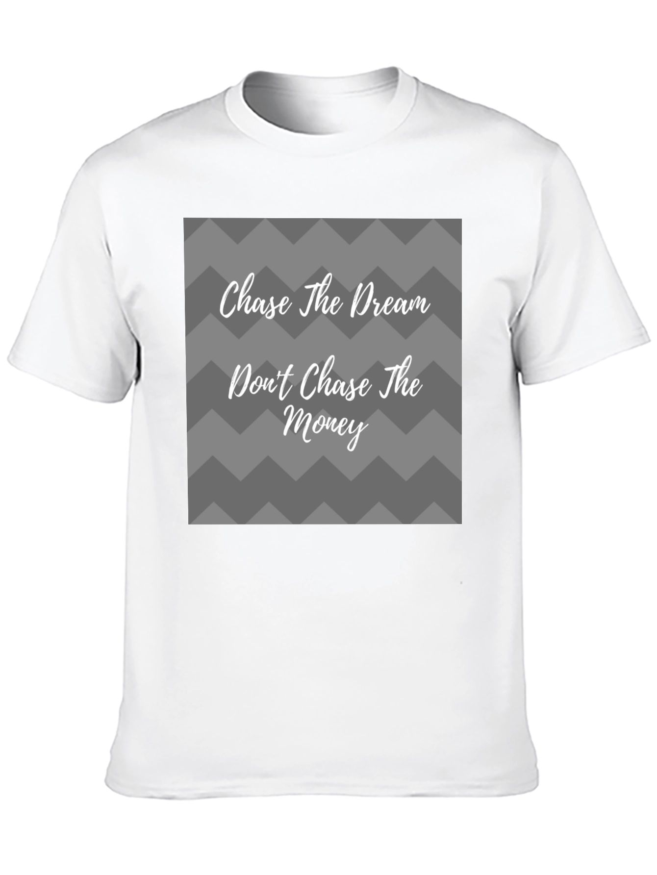 Chase the Dream Black Graphic T-Shirt