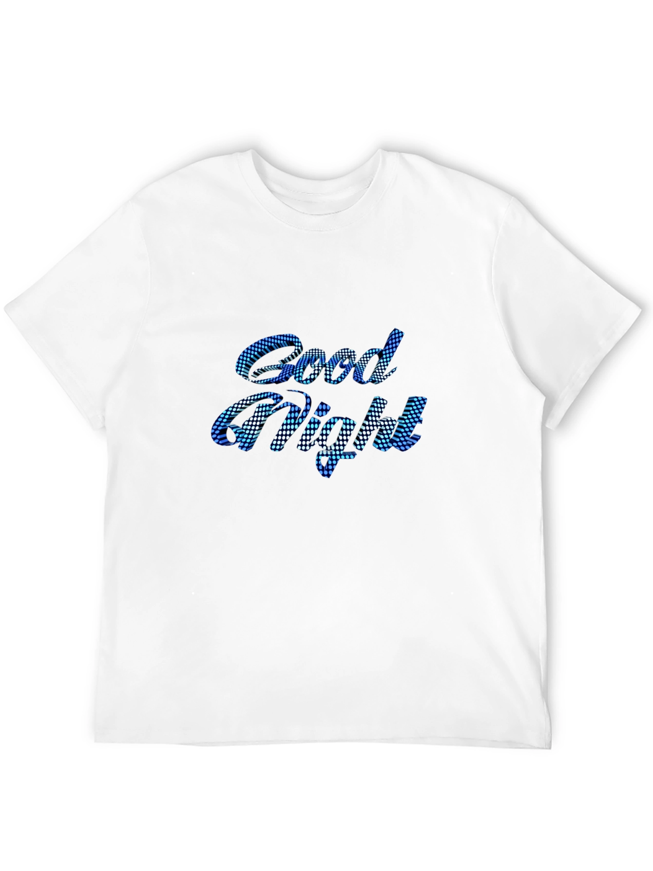 Good Night Graphic Print Black T-Shirt