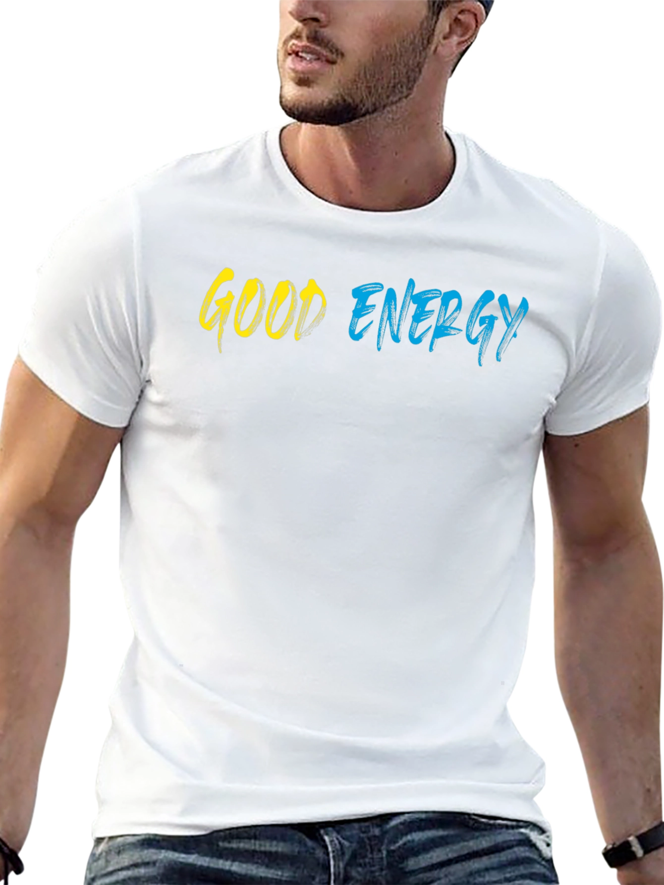 Good Energy Graphic Tee - Stylish Black T-Shirt