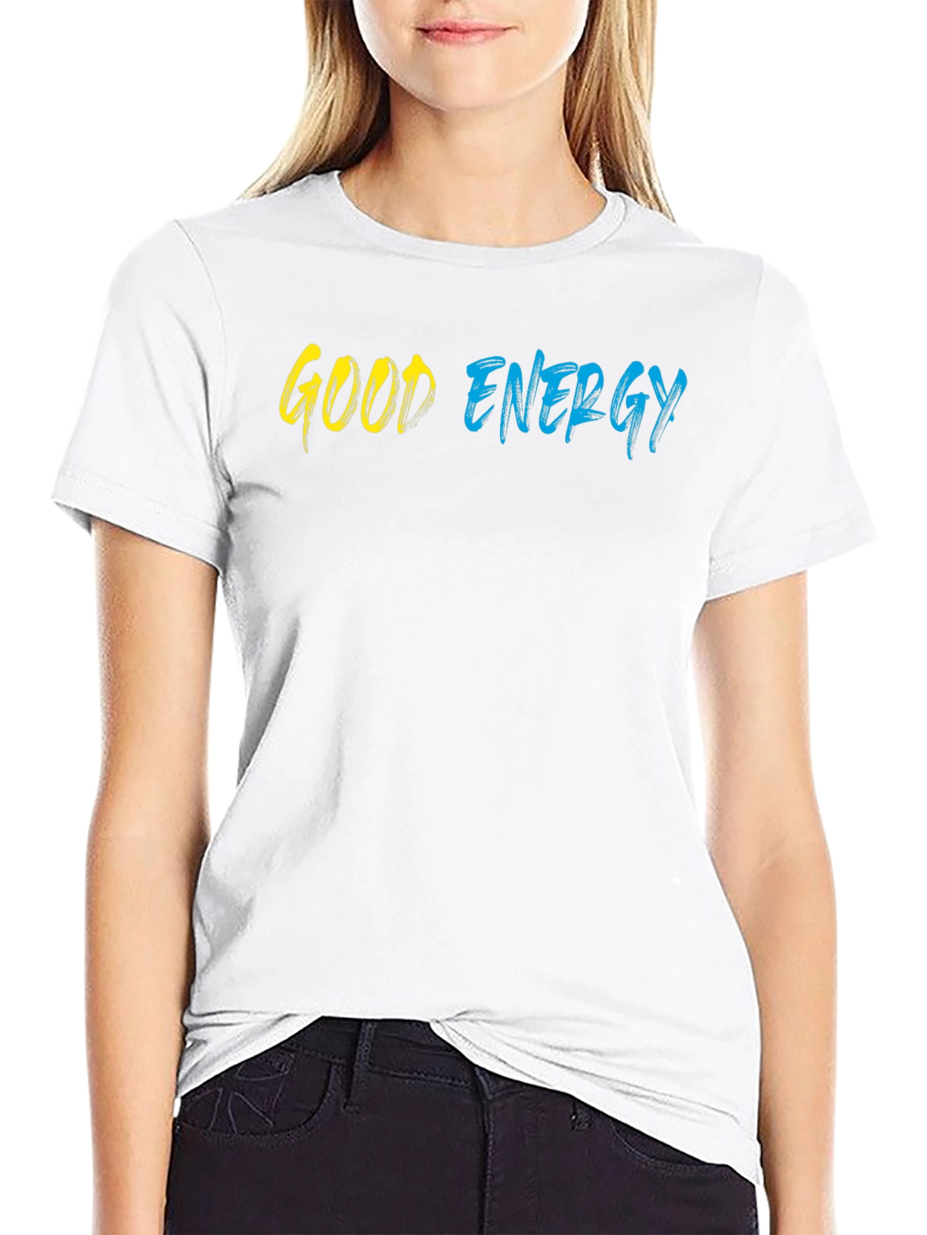Good Energy Graphic Tee - Stylish Black T-Shirt