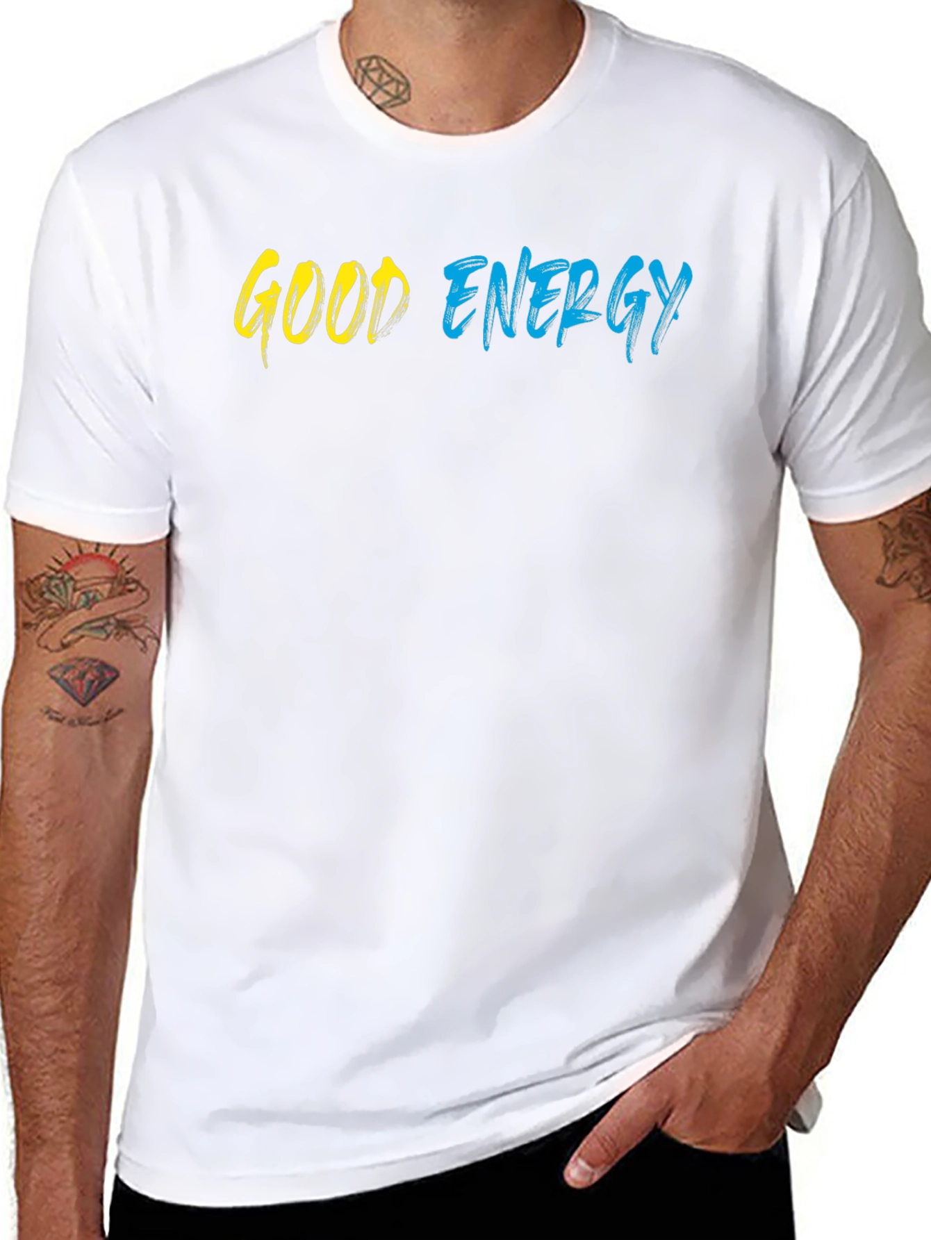 Good Energy Graphic Tee - Stylish Black T-Shirt