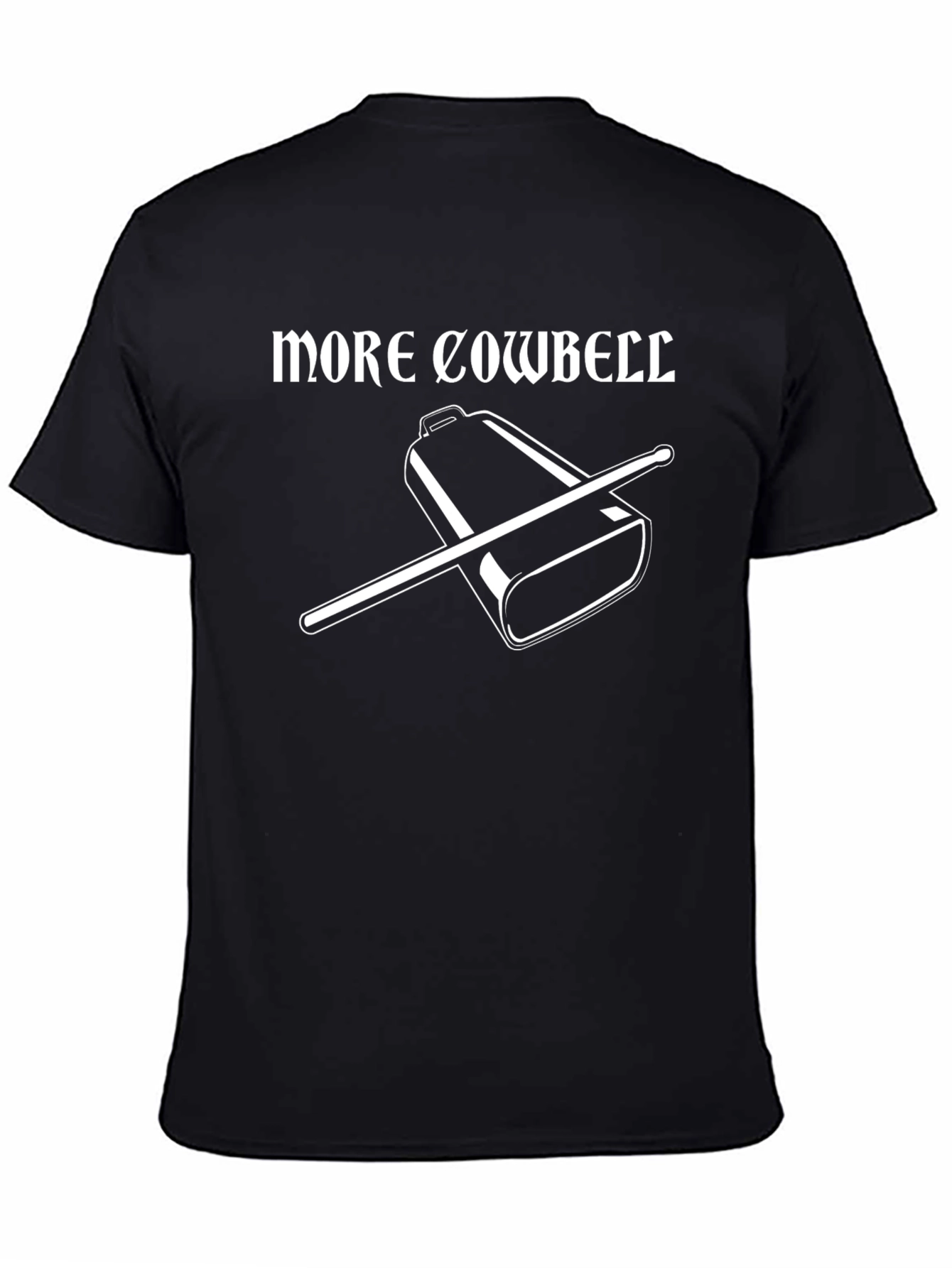 More Cowbell Black T-Shirt