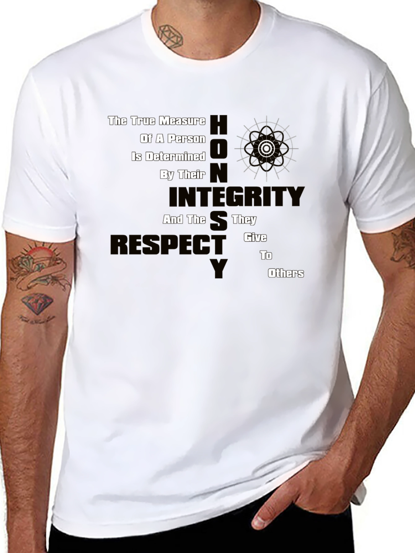 True Measure Graphic Tee - Honor Integrity Respect