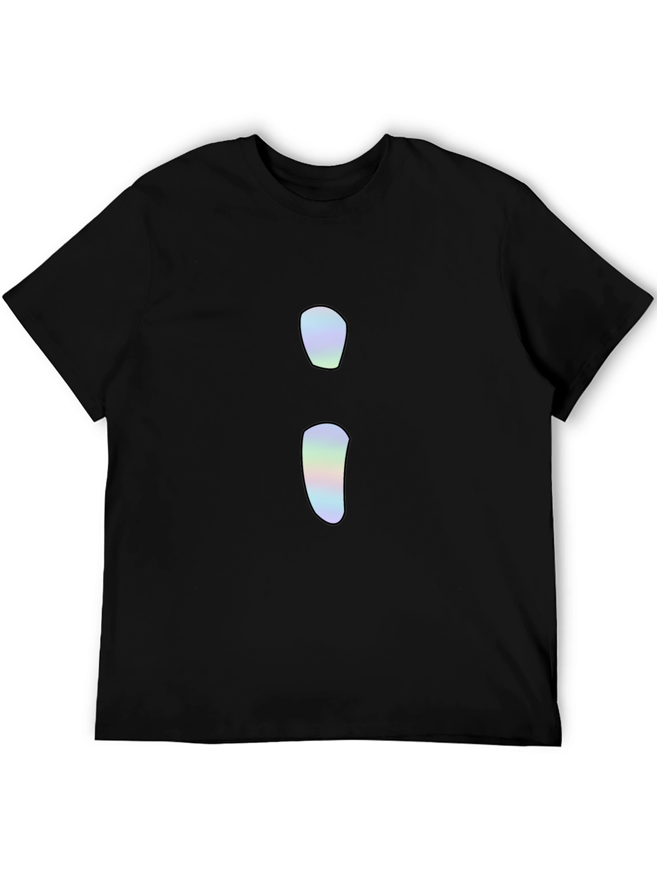 Minimalist Holographic Semicolon T-Shirt