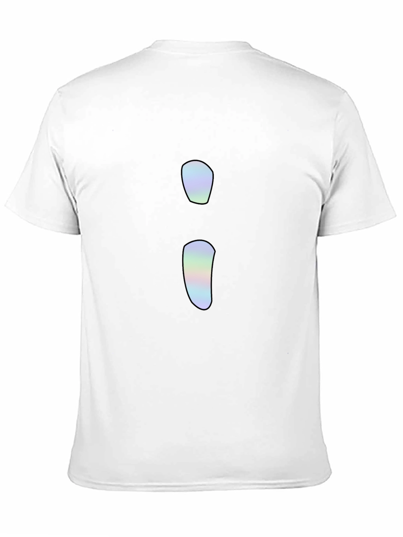 Minimalist Holographic Semicolon T-Shirt