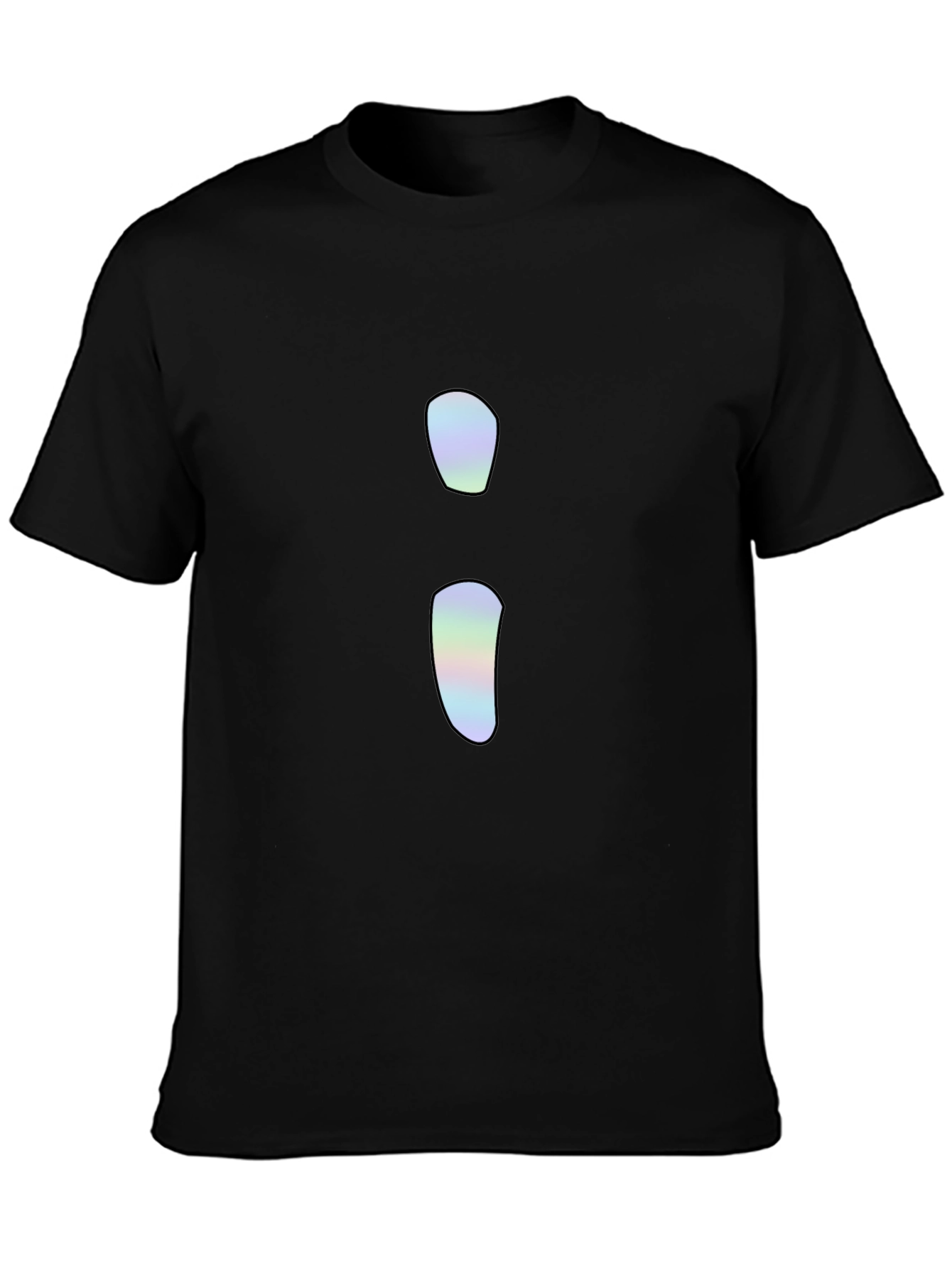 Minimalist Holographic Semicolon T-Shirt