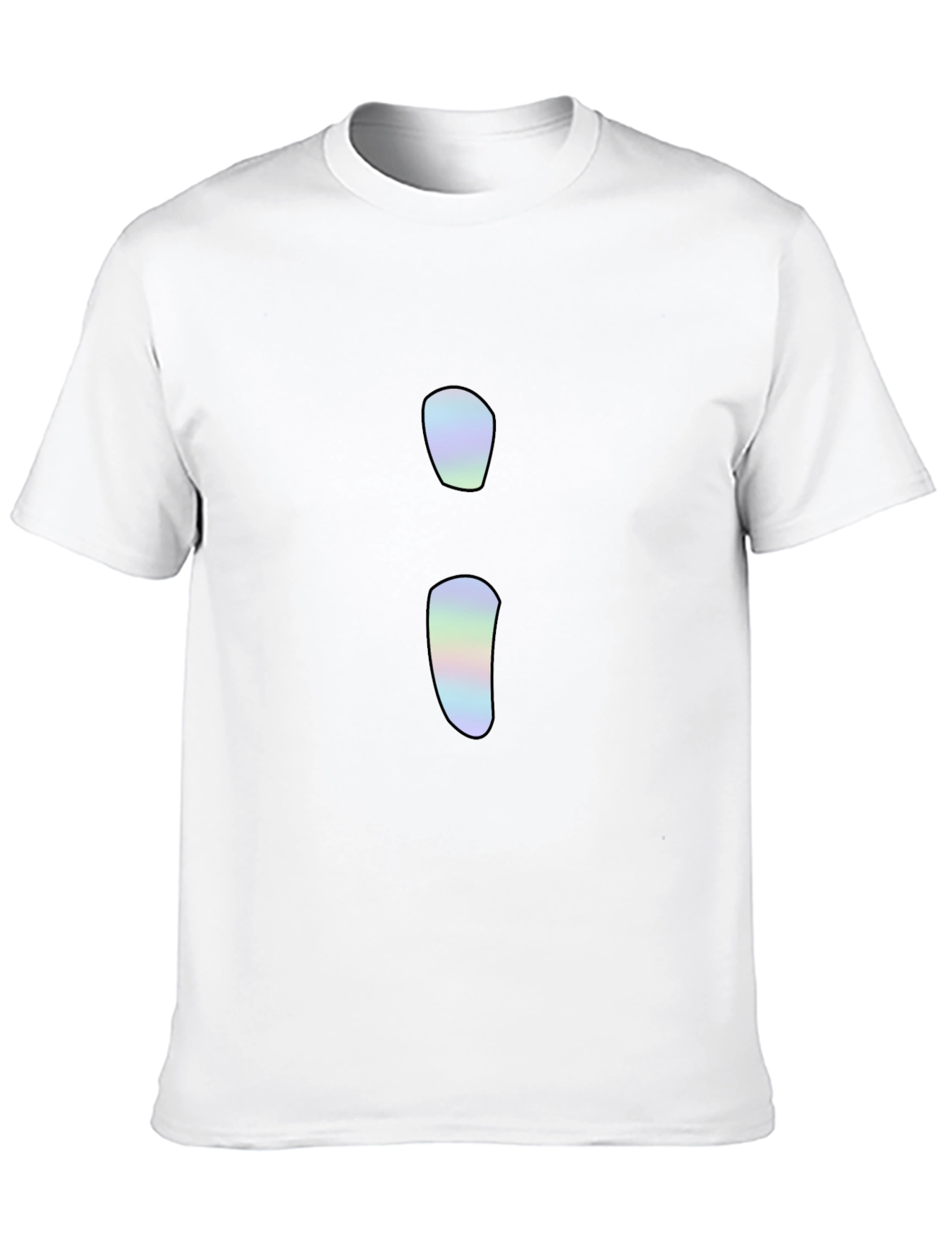 Minimalist Holographic Semicolon T-Shirt