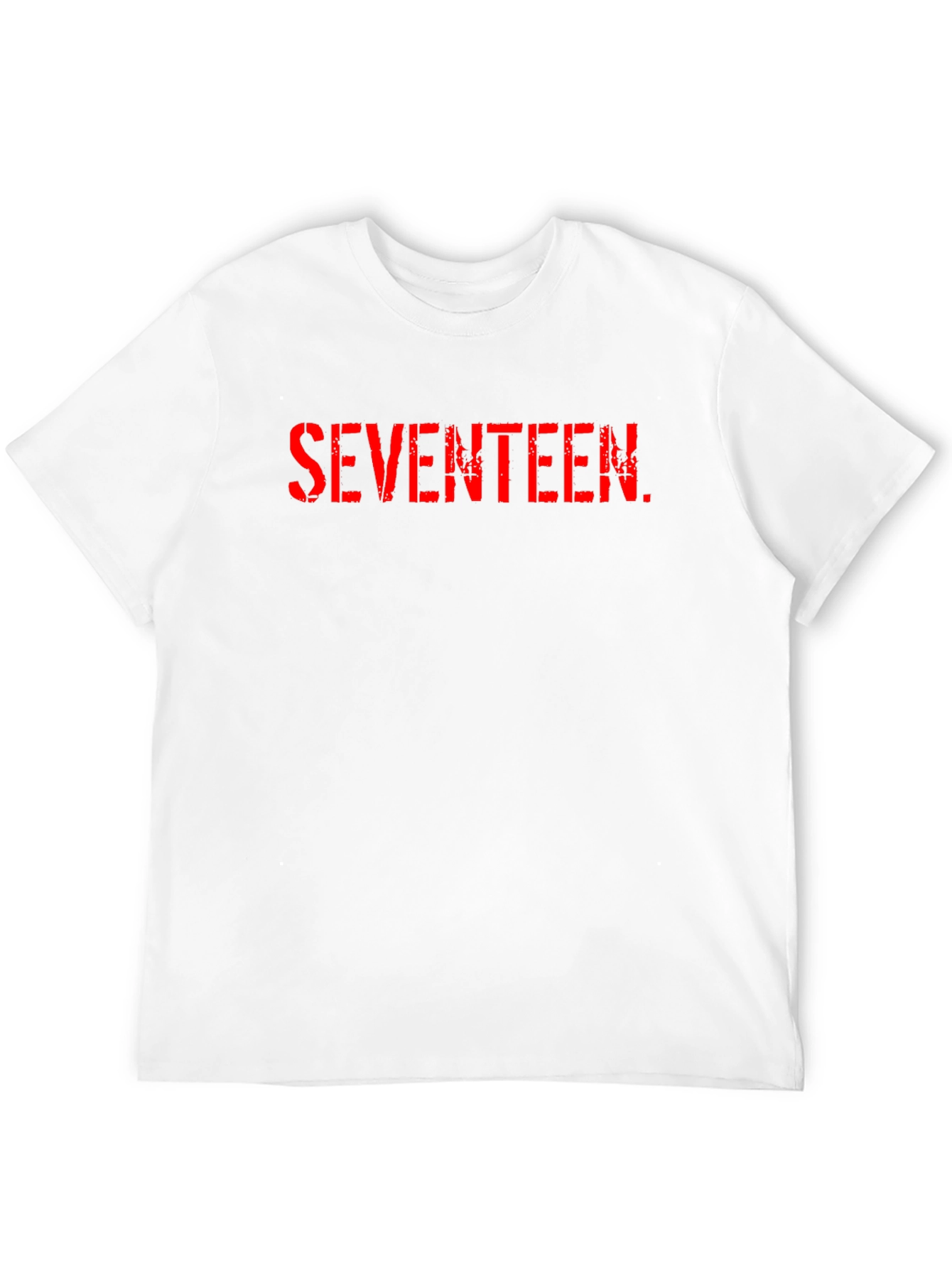 Seventeen Graphic Tee - Classic Crew Neck Cotton T-Shirt