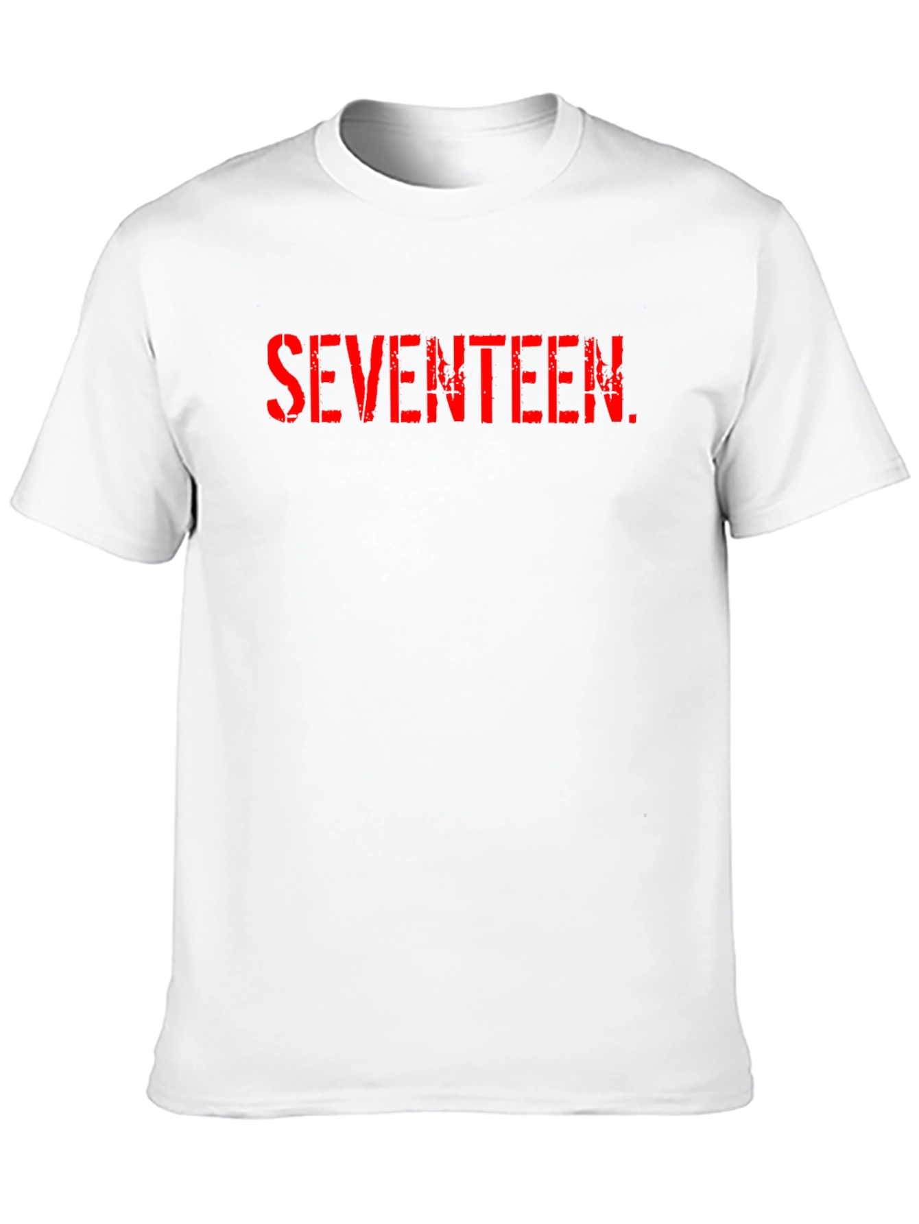 Seventeen Graphic Tee - Classic Crew Neck Cotton T-Shirt