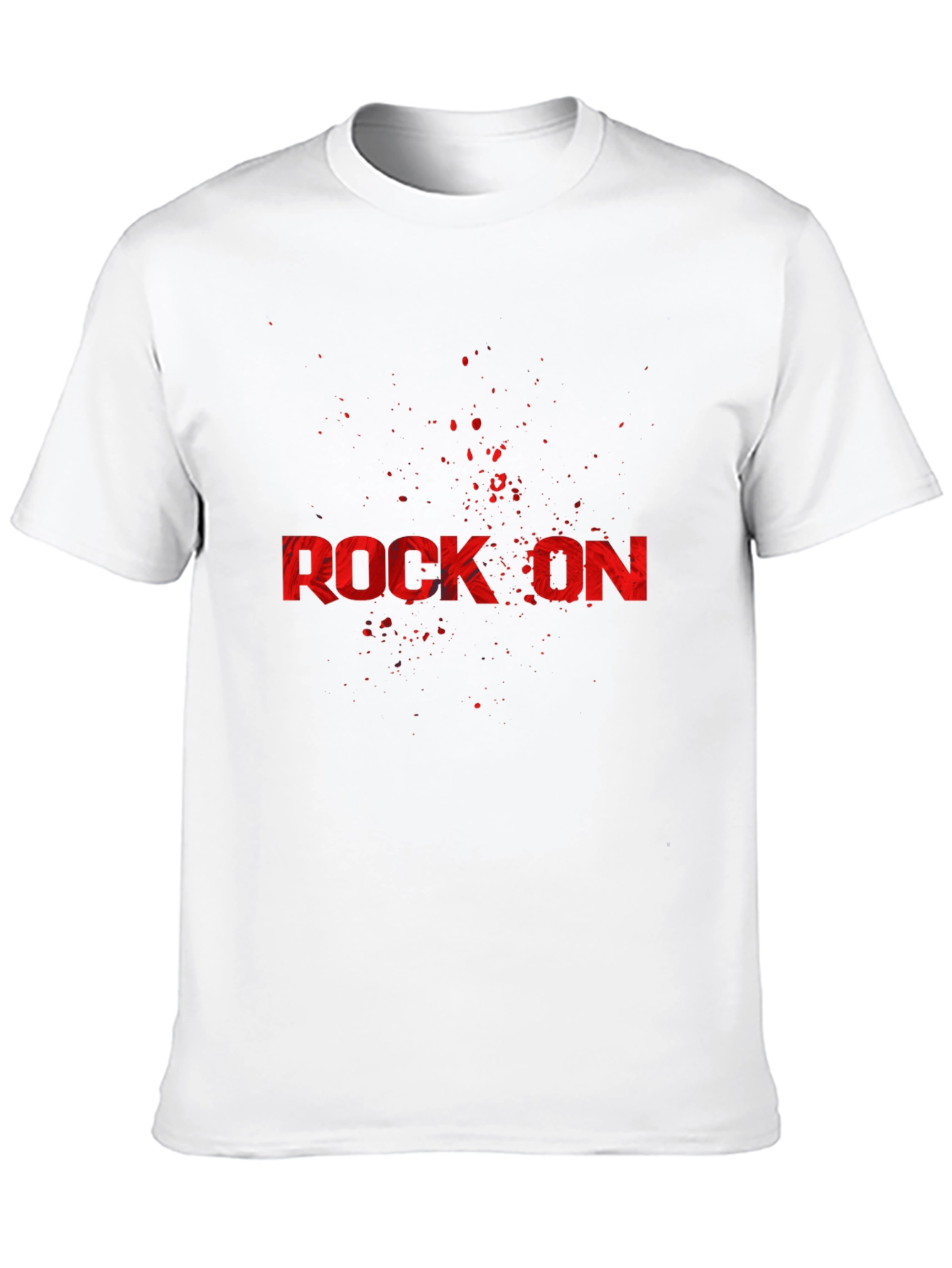 Rock On Graphic Print T-Shirt - Cool Band Tee