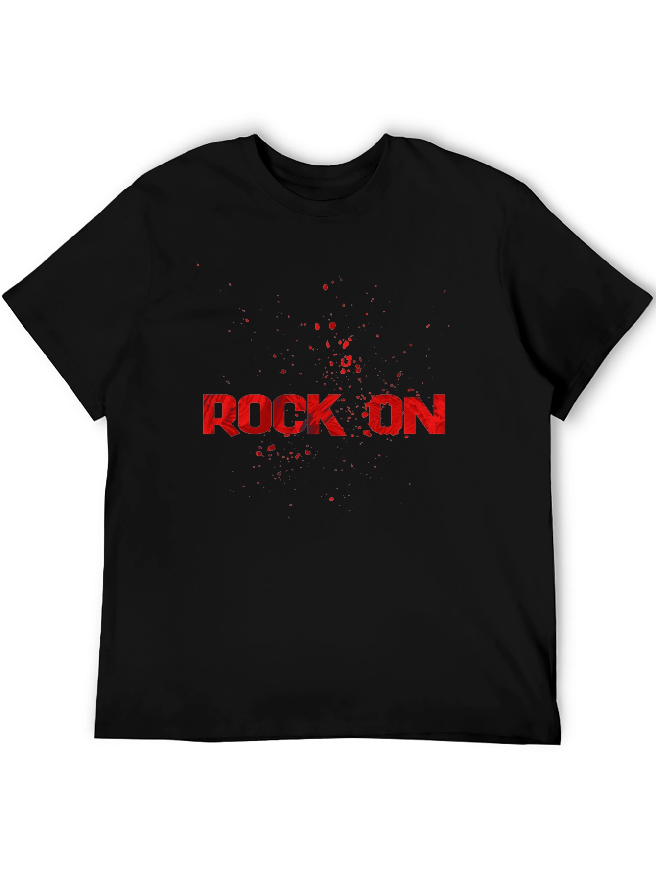 Rock On Graphic Print T-Shirt - Cool Band Tee