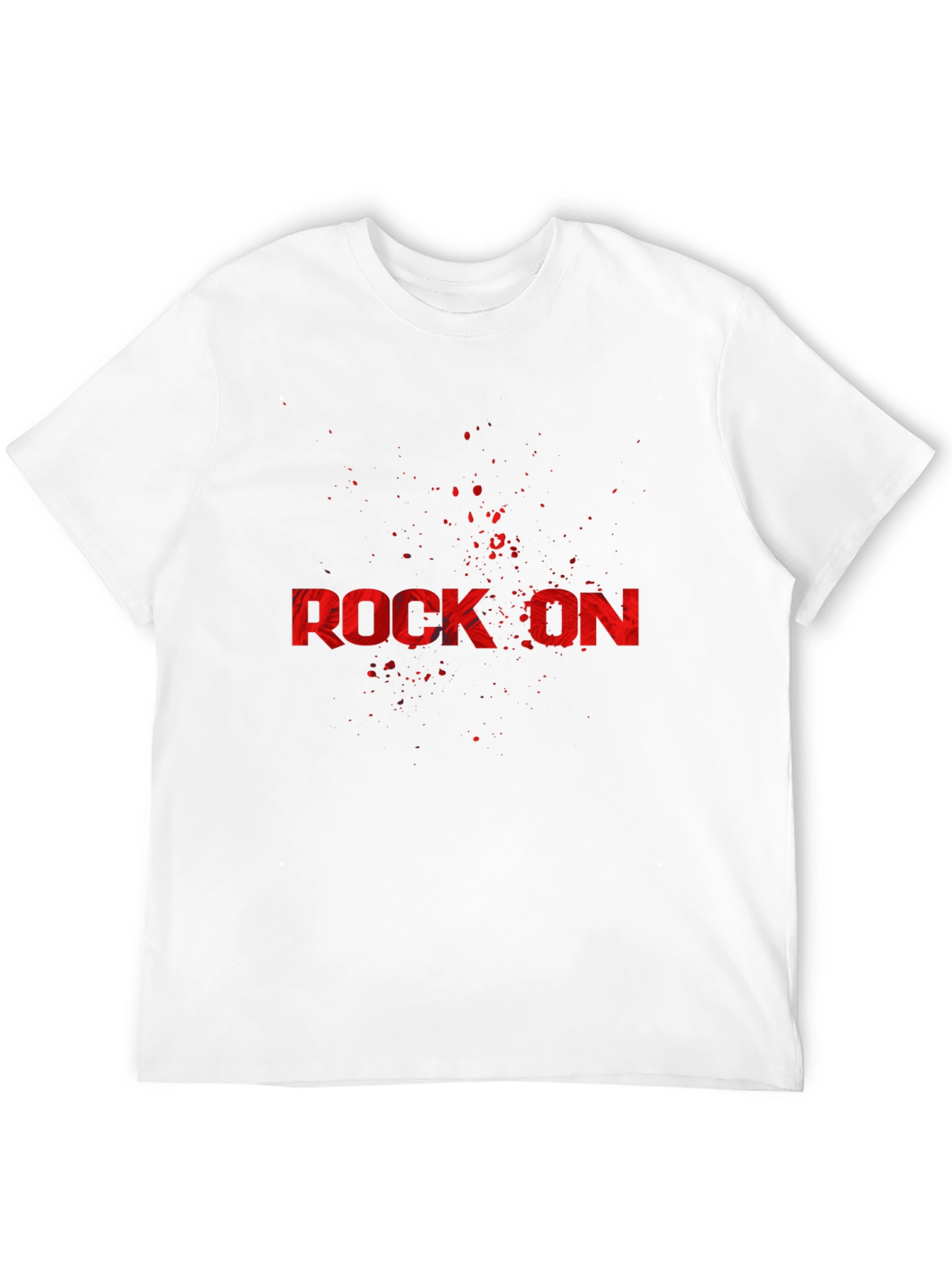 Rock On Graphic Print T-Shirt - Cool Band Tee