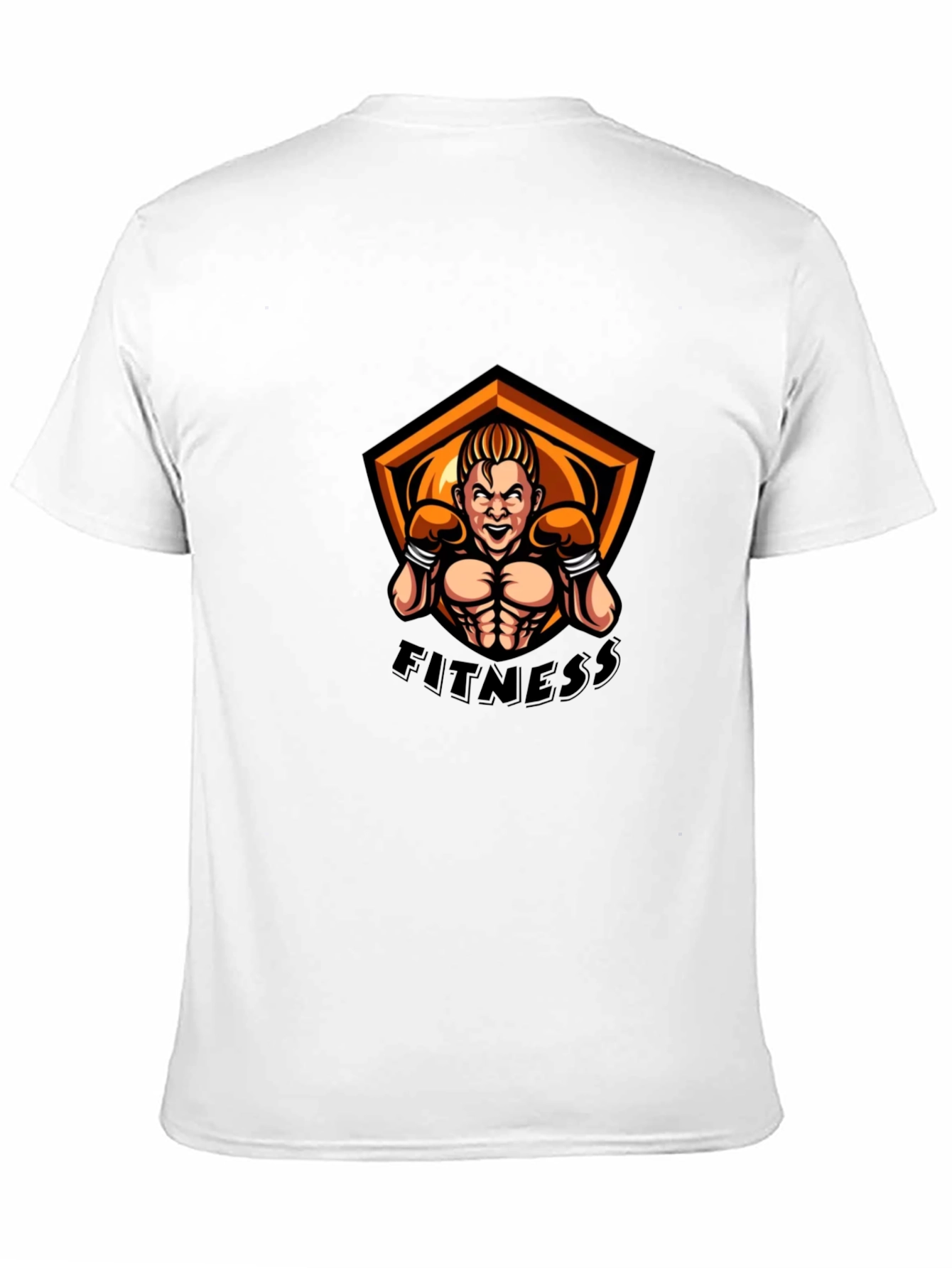 Fitness Graphic T-Shirt - Black Short Sleeve