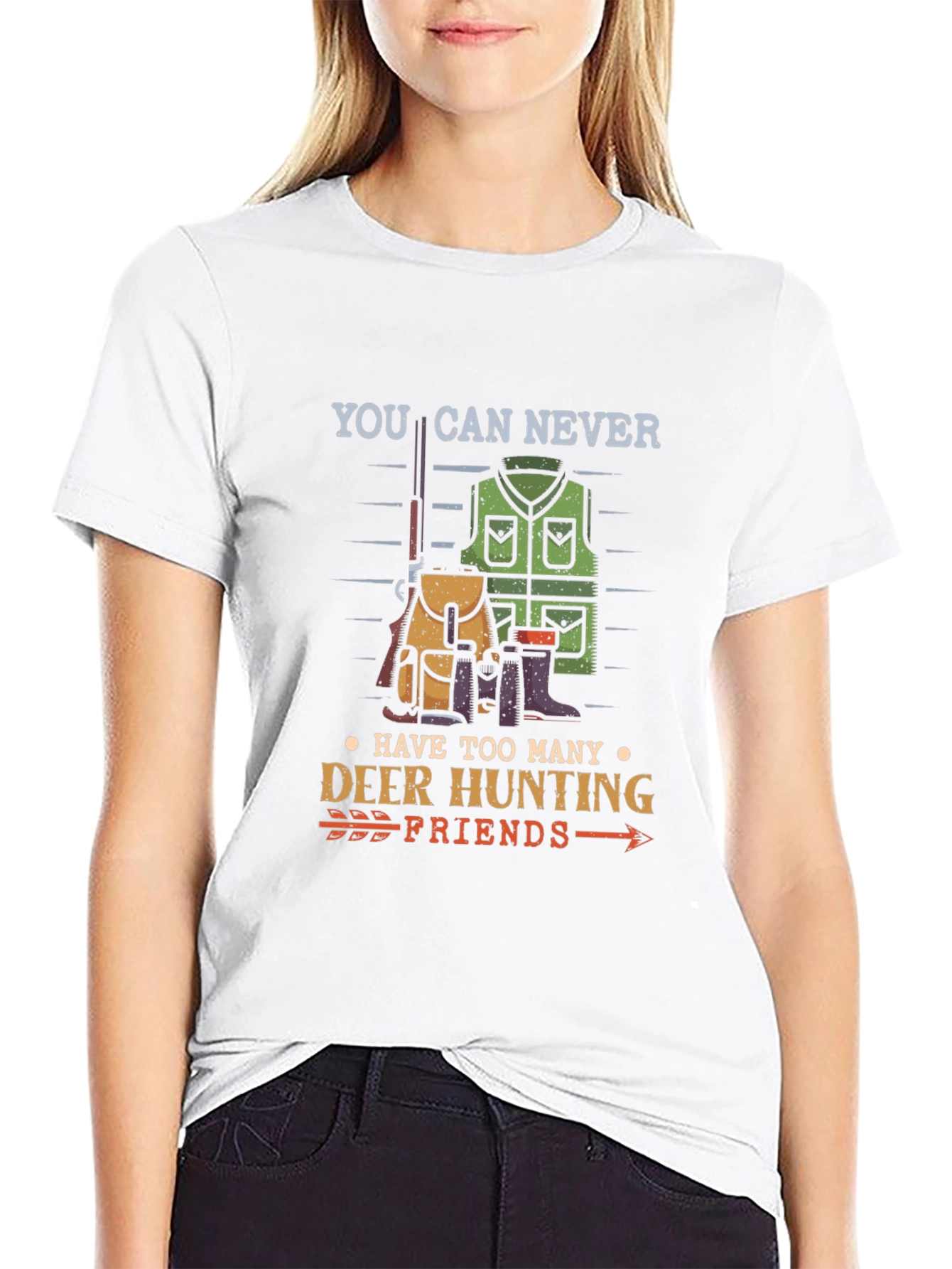 Deer Hunting Friends Graphic T-Shirt