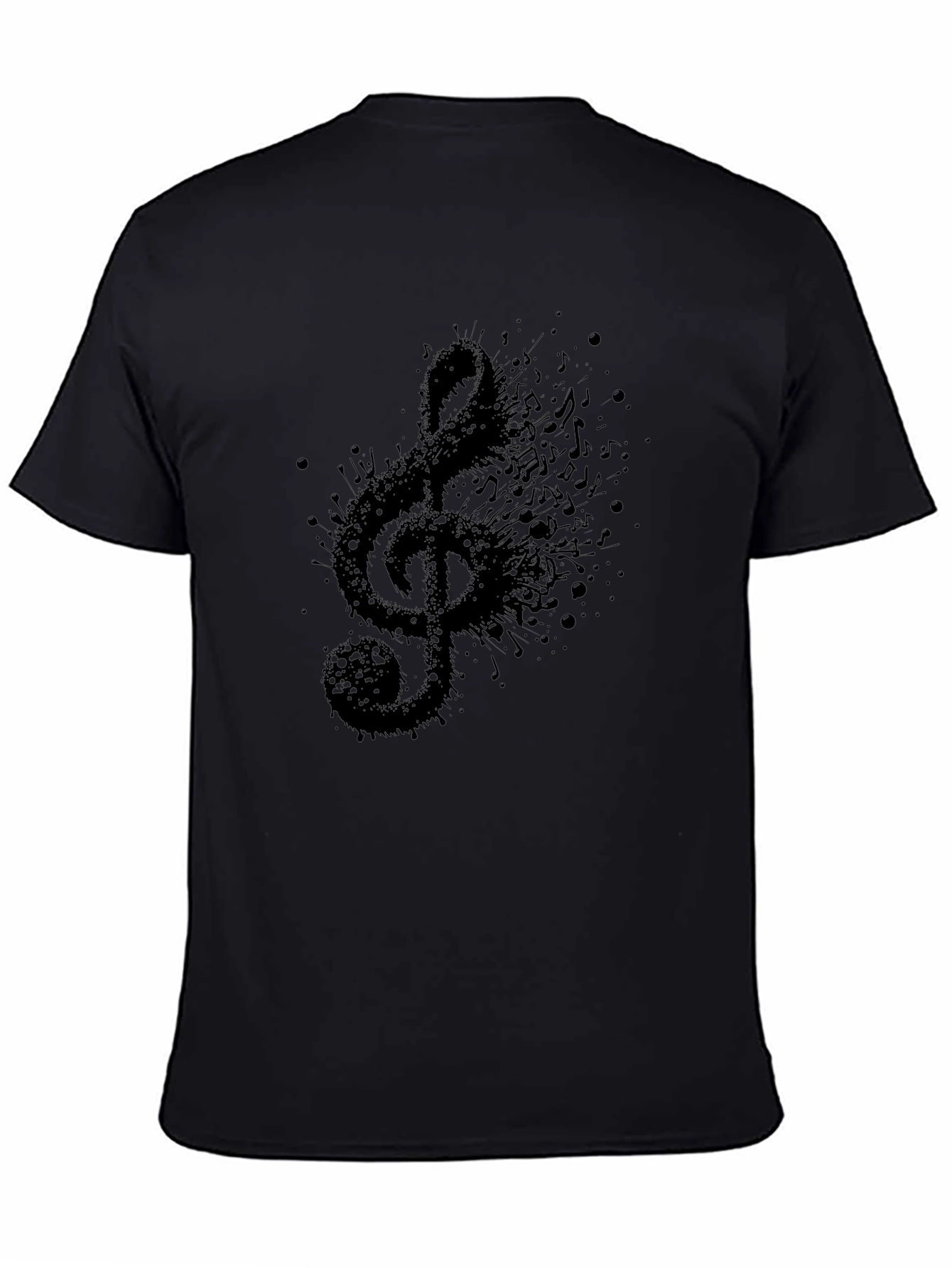 Music Treble Clef Mens Graphic T-Shirt