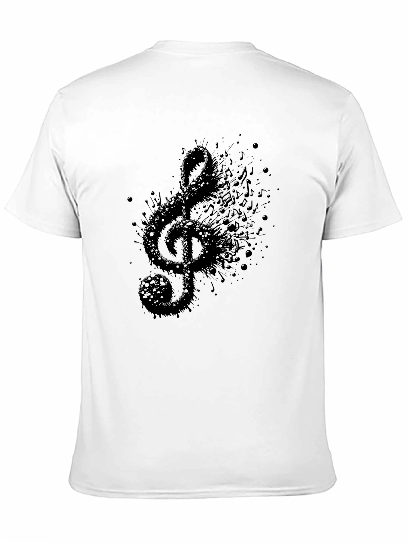 Music Treble Clef Mens Graphic T-Shirt