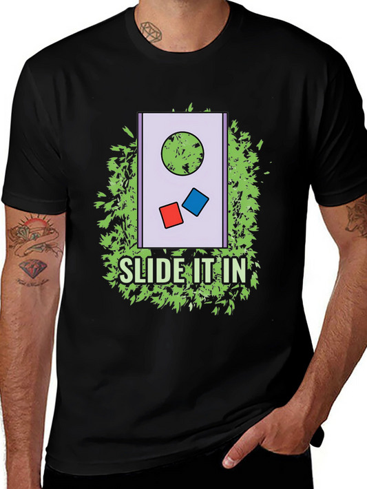 Slide It In T-Shirt: Cornhole Design