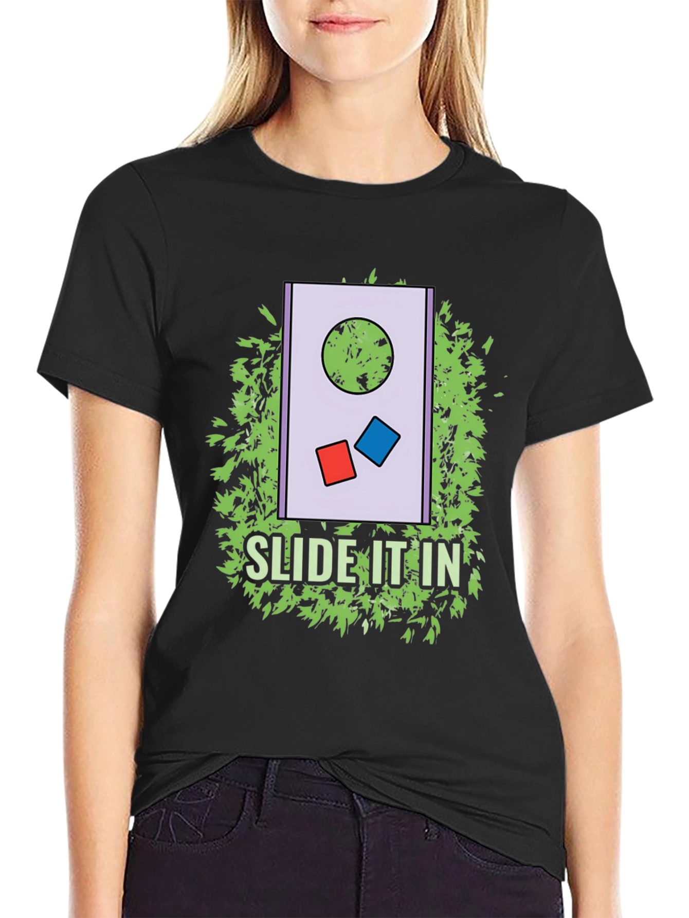 Slide It In T-Shirt: Cornhole Design