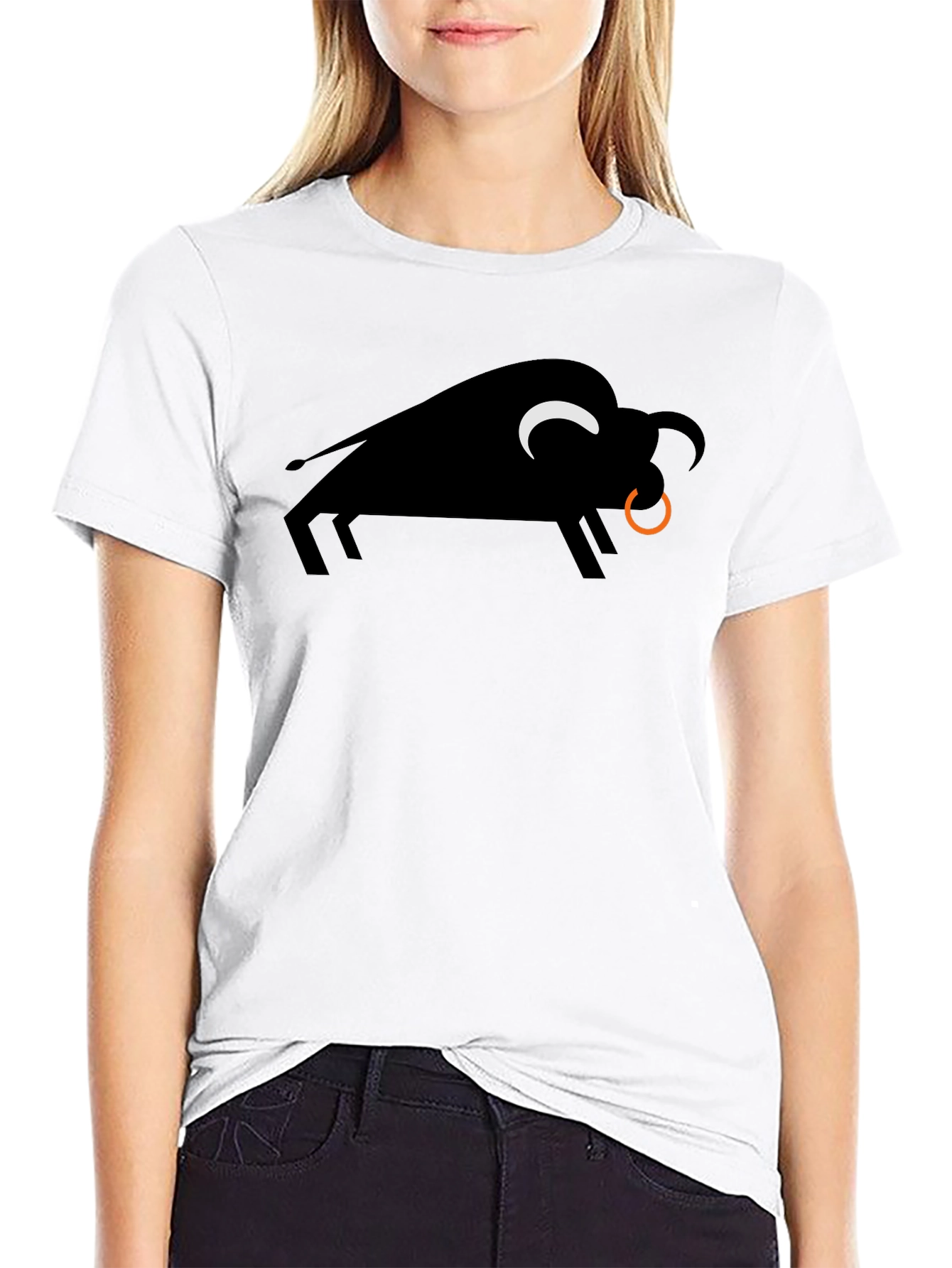 Black Bull Graphic Tee - Stylish Mens T-Shirt