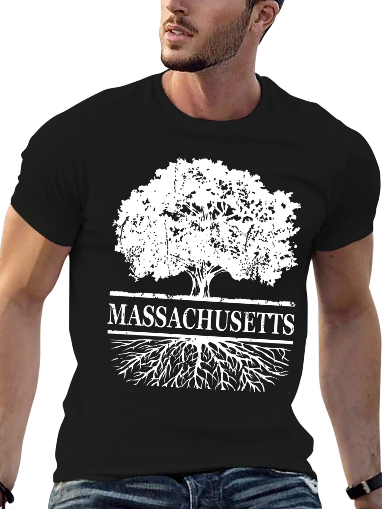 Massachusetts Tree Roots Graphic Tee