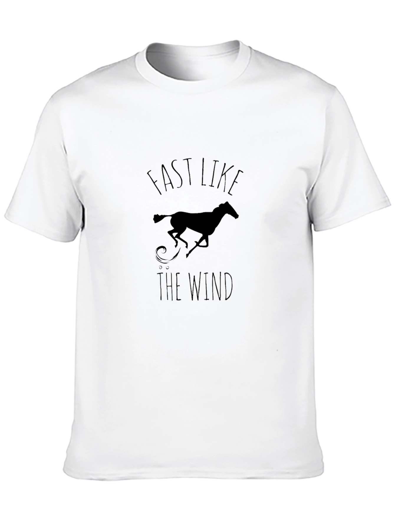 Fast Like The Wind Black Graphic Tee