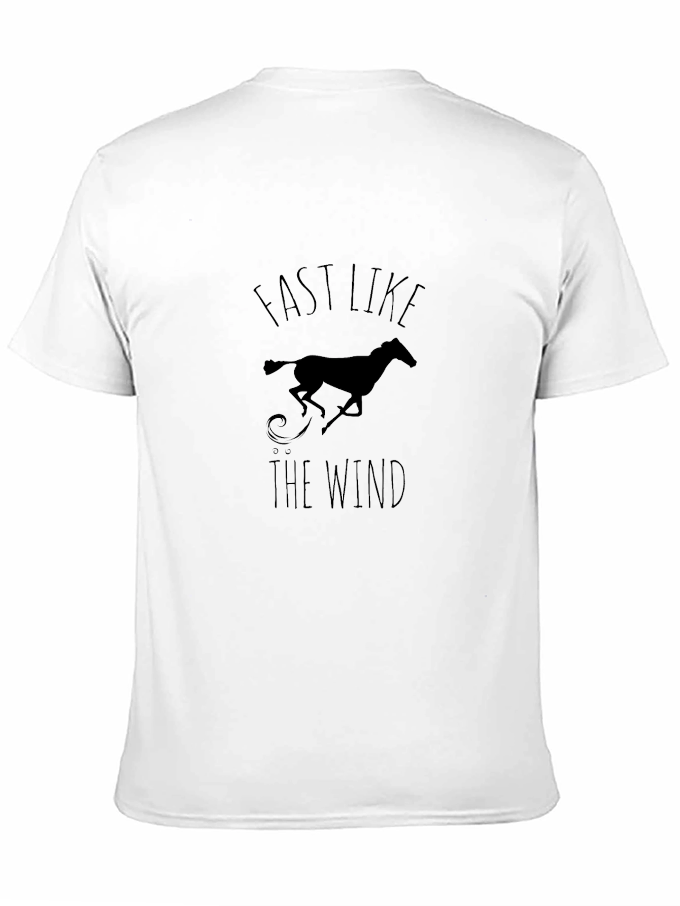 Fast Like The Wind Black Graphic Tee